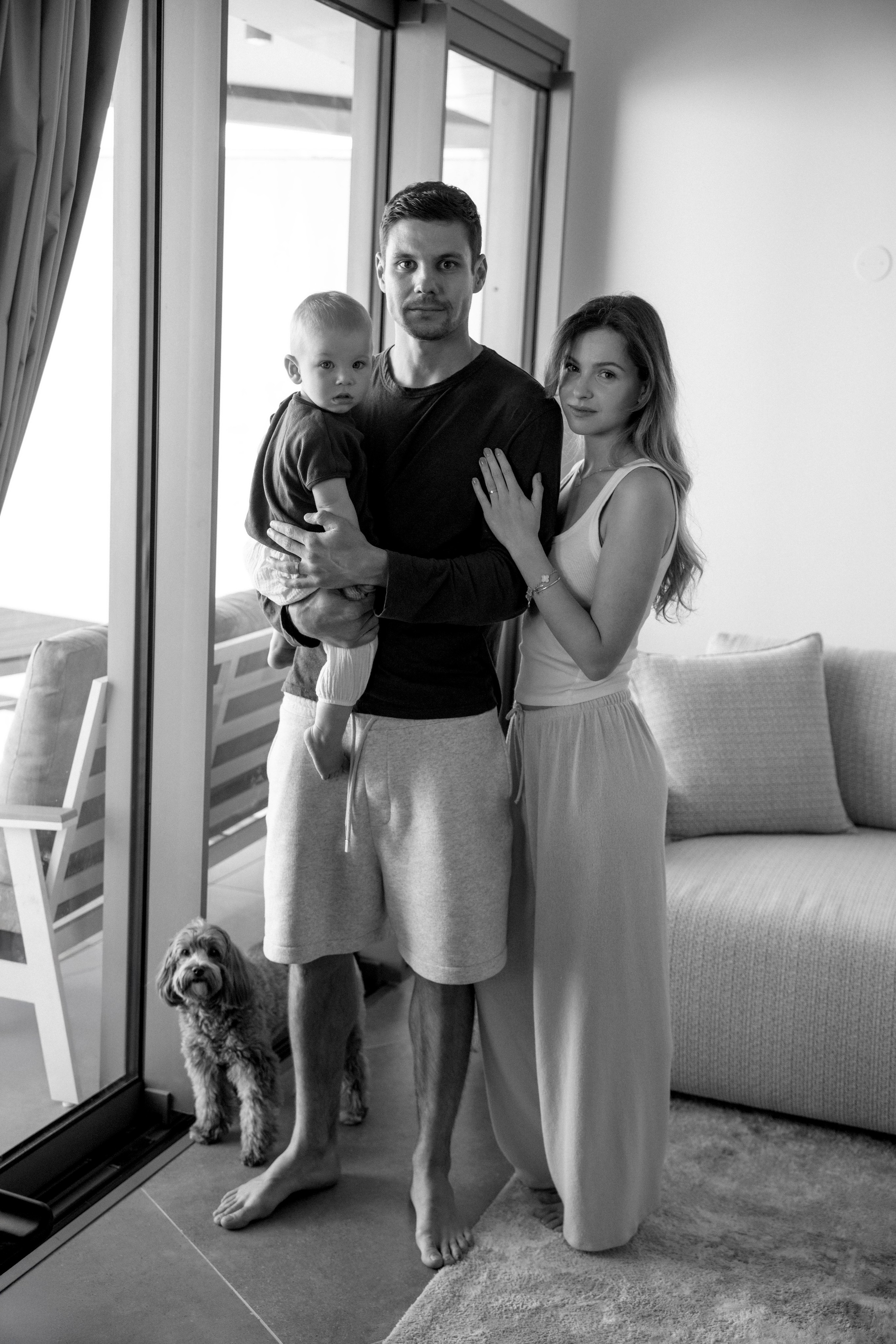 One year old at home. Wedding and family photographer