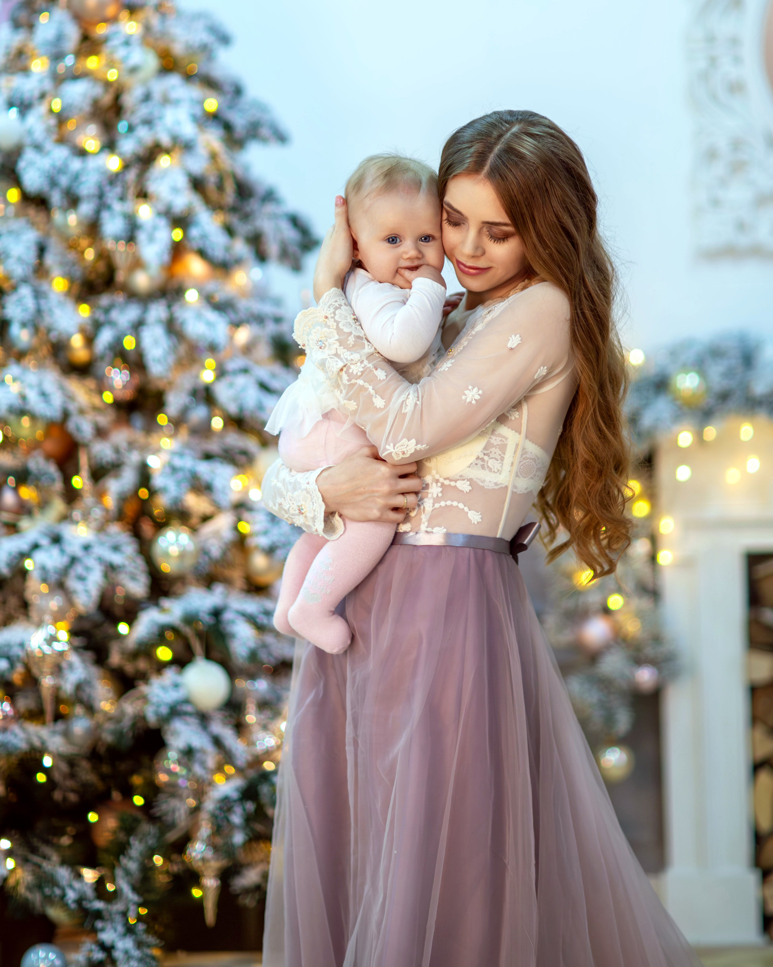 Семейная новогодняя съемка Анастасии. Семейный и детский фотограф в Москве Юлия