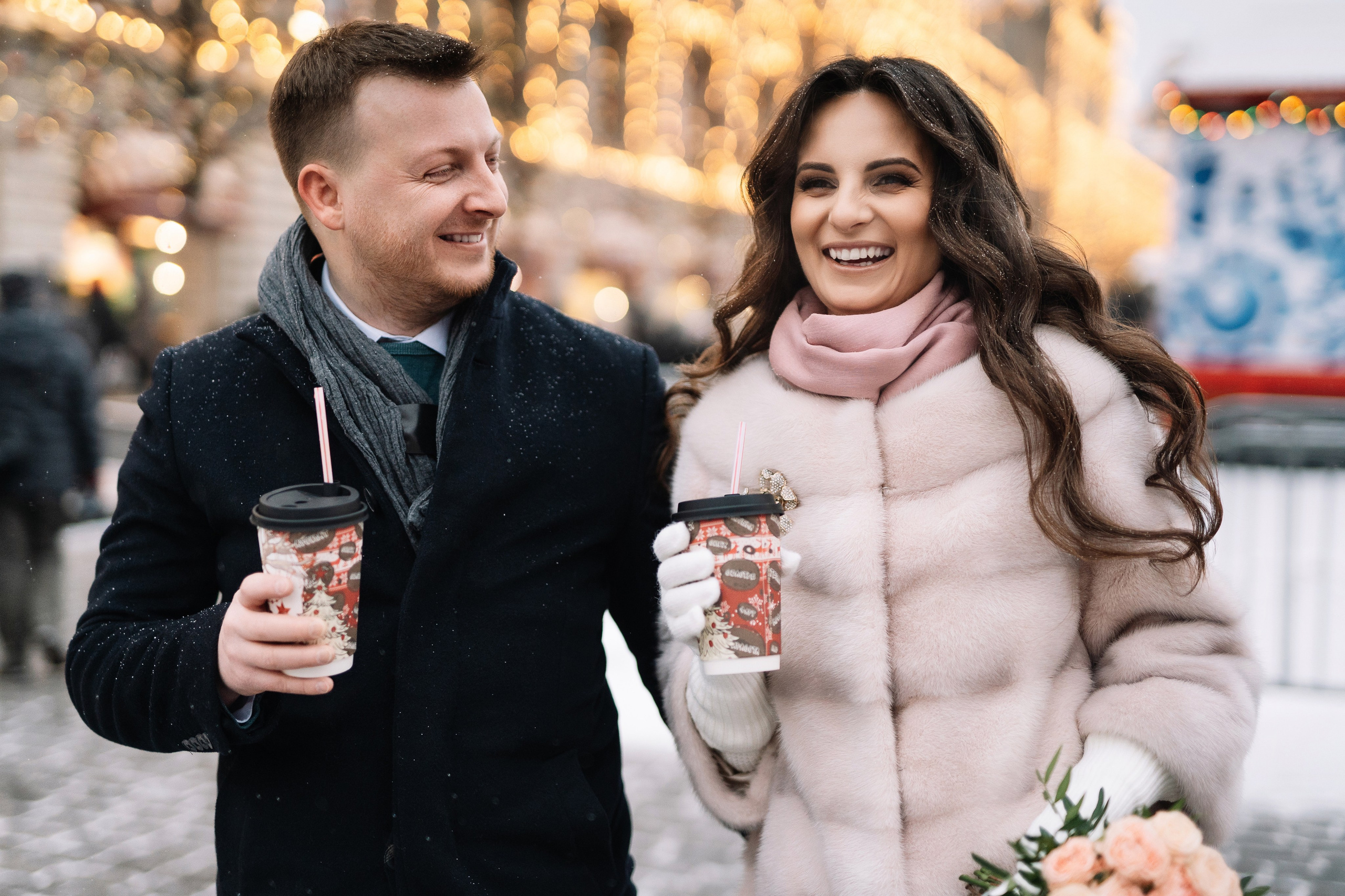 Свадебная фотосессия Лилии и Романа, прогулка в центре Москвы. Свадебный фотограф в Тамбове Павел Четвертков