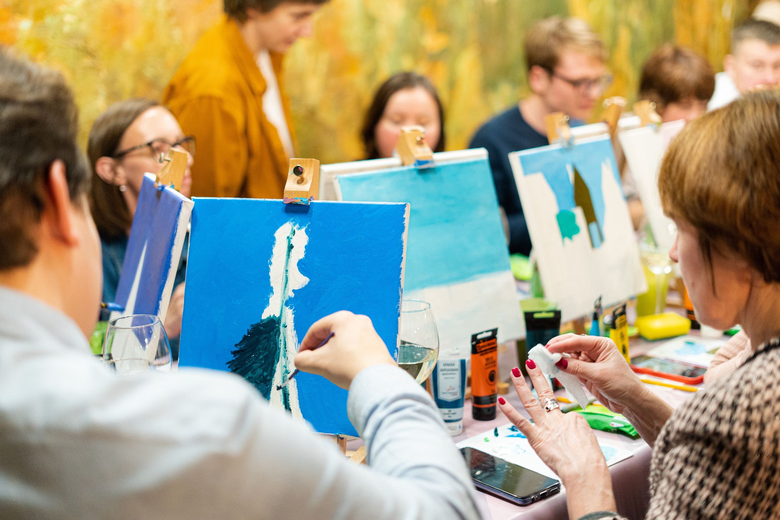 Корпоратив Teach Me Art 2. Портретный фотограф в Москве и Санкт-Петербурге Арина Чех