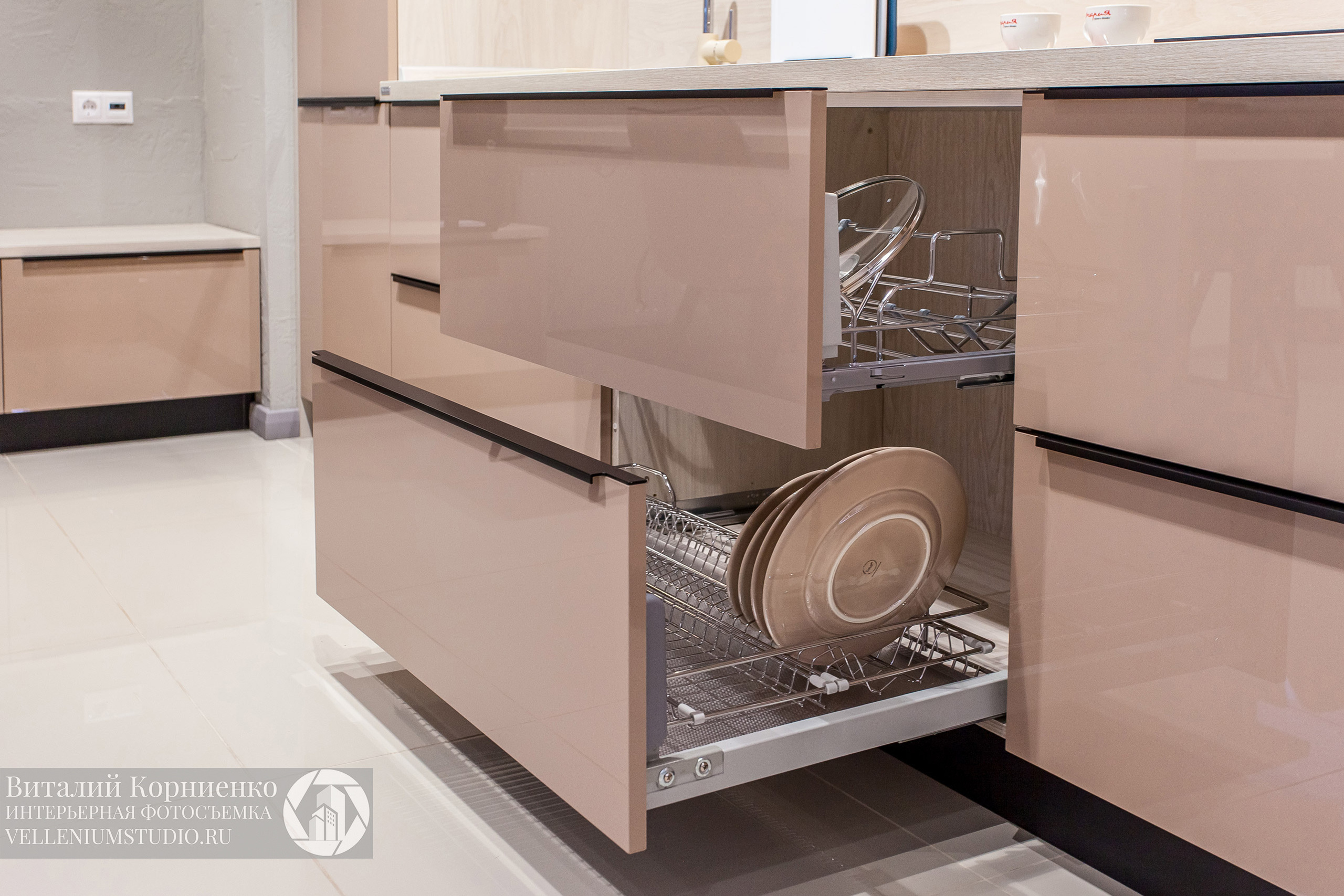 Фотосъемка салона кухонной мебели Мария в Краснодаре. Интерьерный фотограф Краснодар: профессионально по доступным ценам