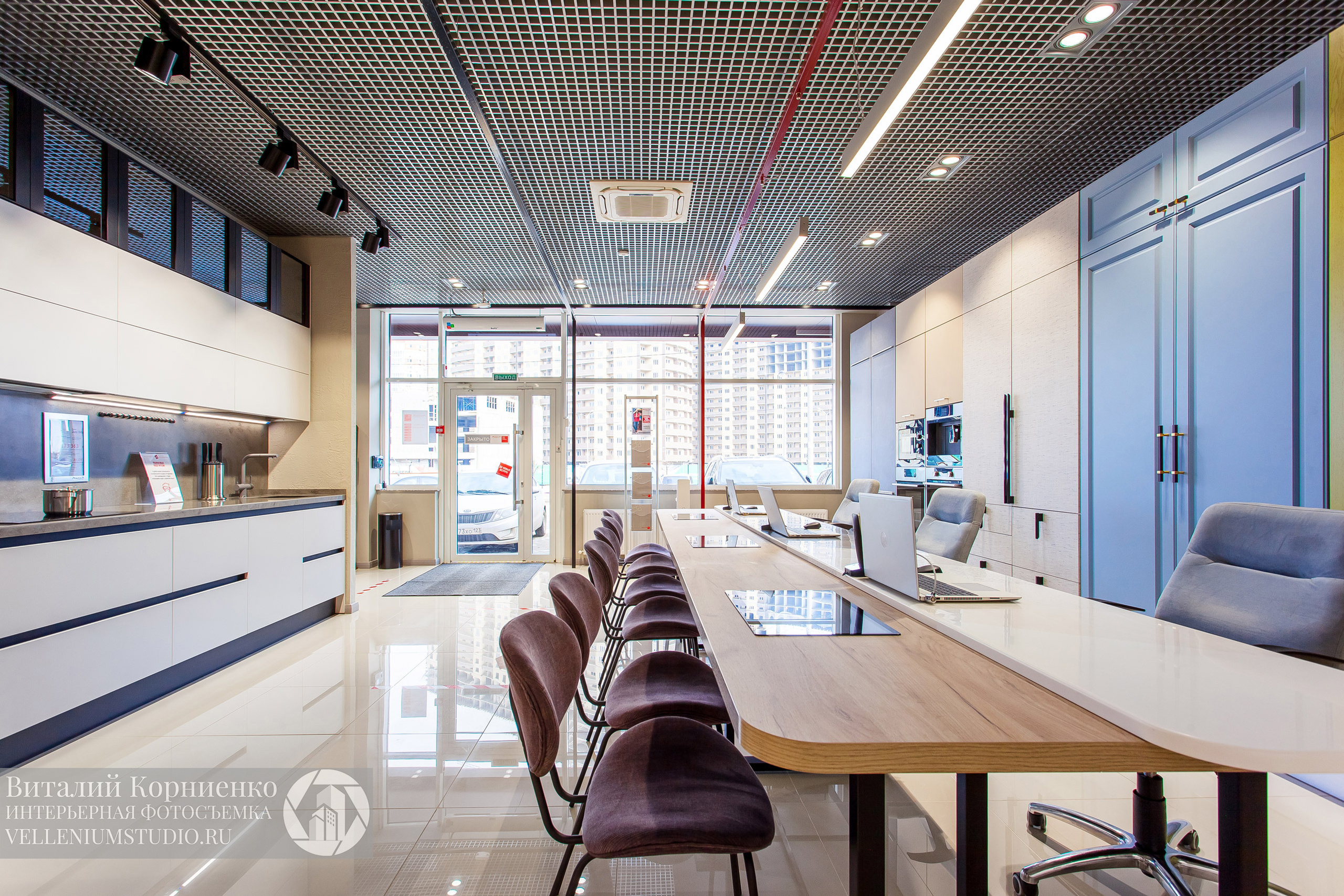 Фотосъемка салона кухонной мебели Мария в Краснодаре. Интерьерный фотограф Краснодар: профессионально по доступным ценам