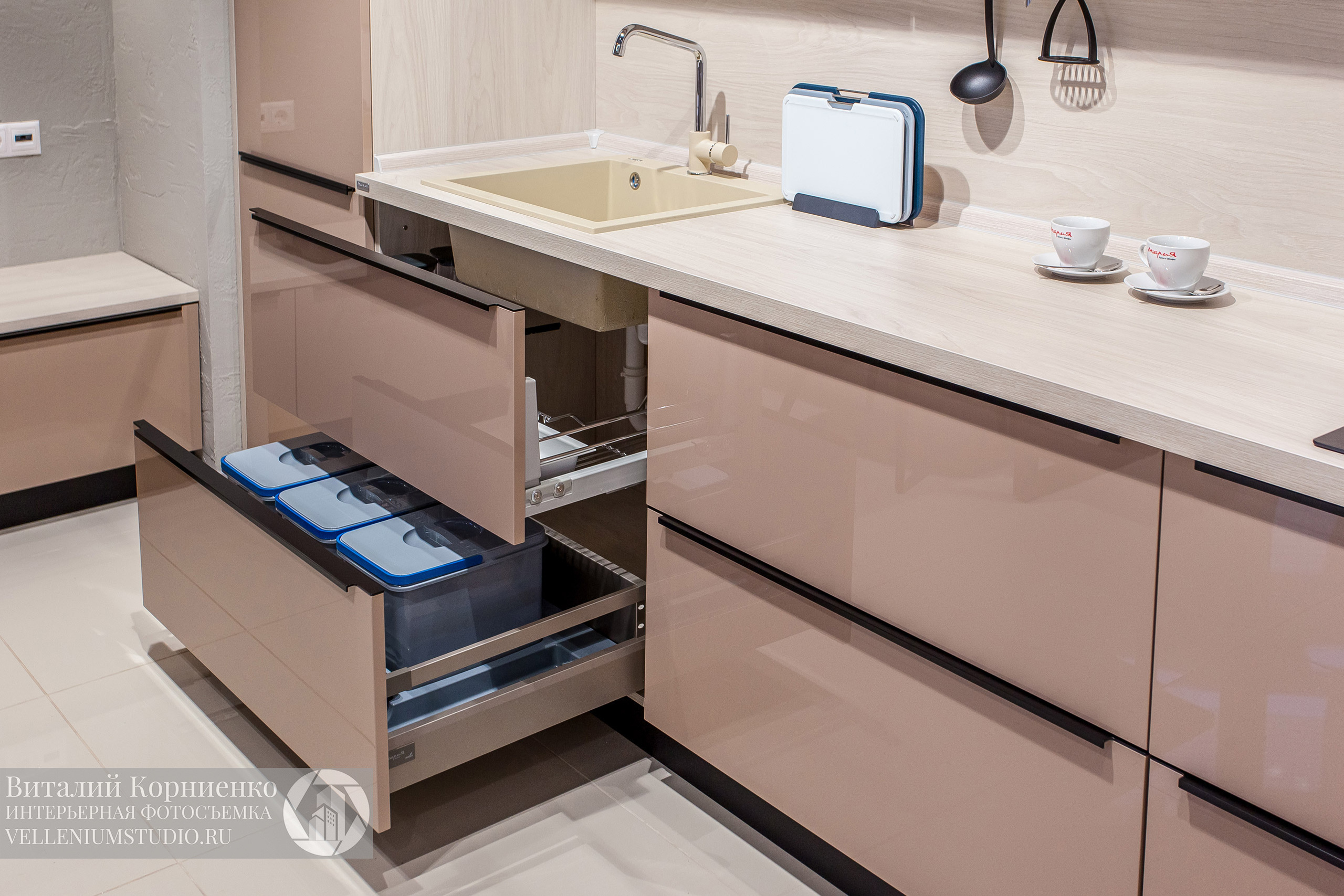 Фотосъемка салона кухонной мебели Мария в Краснодаре. Интерьерный фотограф Краснодар: профессионально по доступным ценам