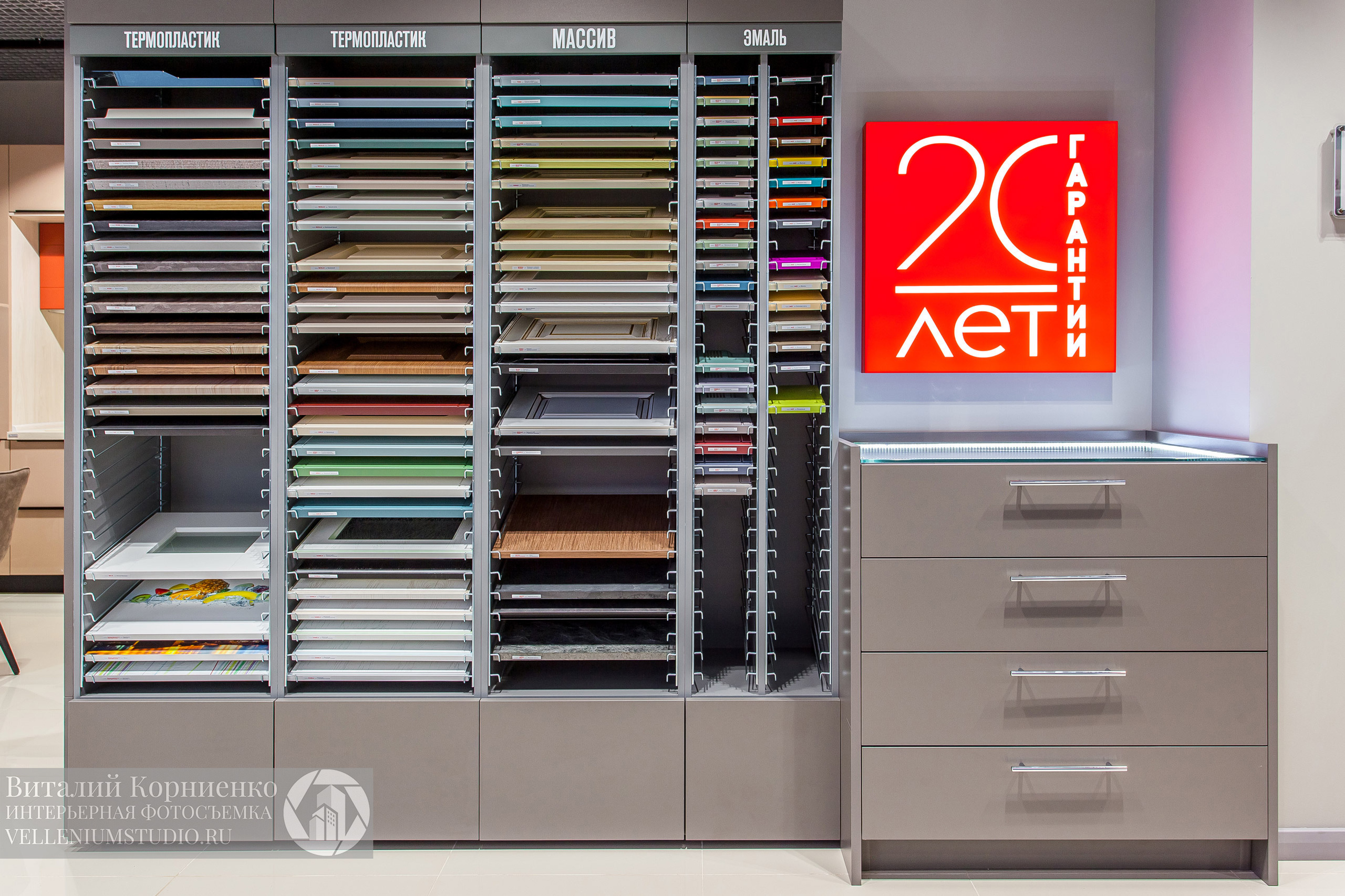 Фотосъемка салона кухонной мебели Мария в Краснодаре. Интерьерный фотограф Краснодар: профессионально по доступным ценам