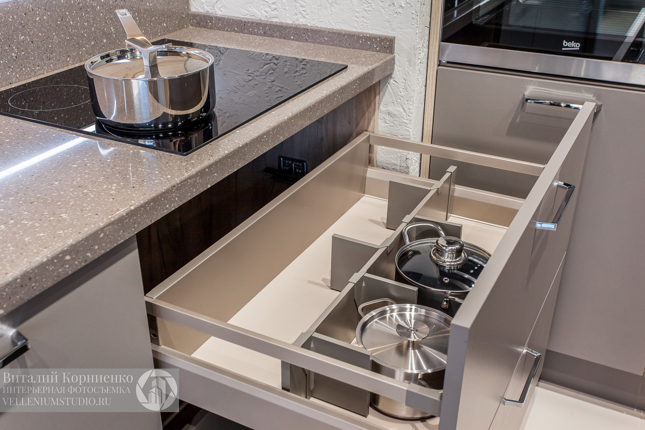 Фотосъемка салона кухонной мебели Мария в Краснодаре. Интерьерный фотограф Краснодар: профессионально по доступным ценам