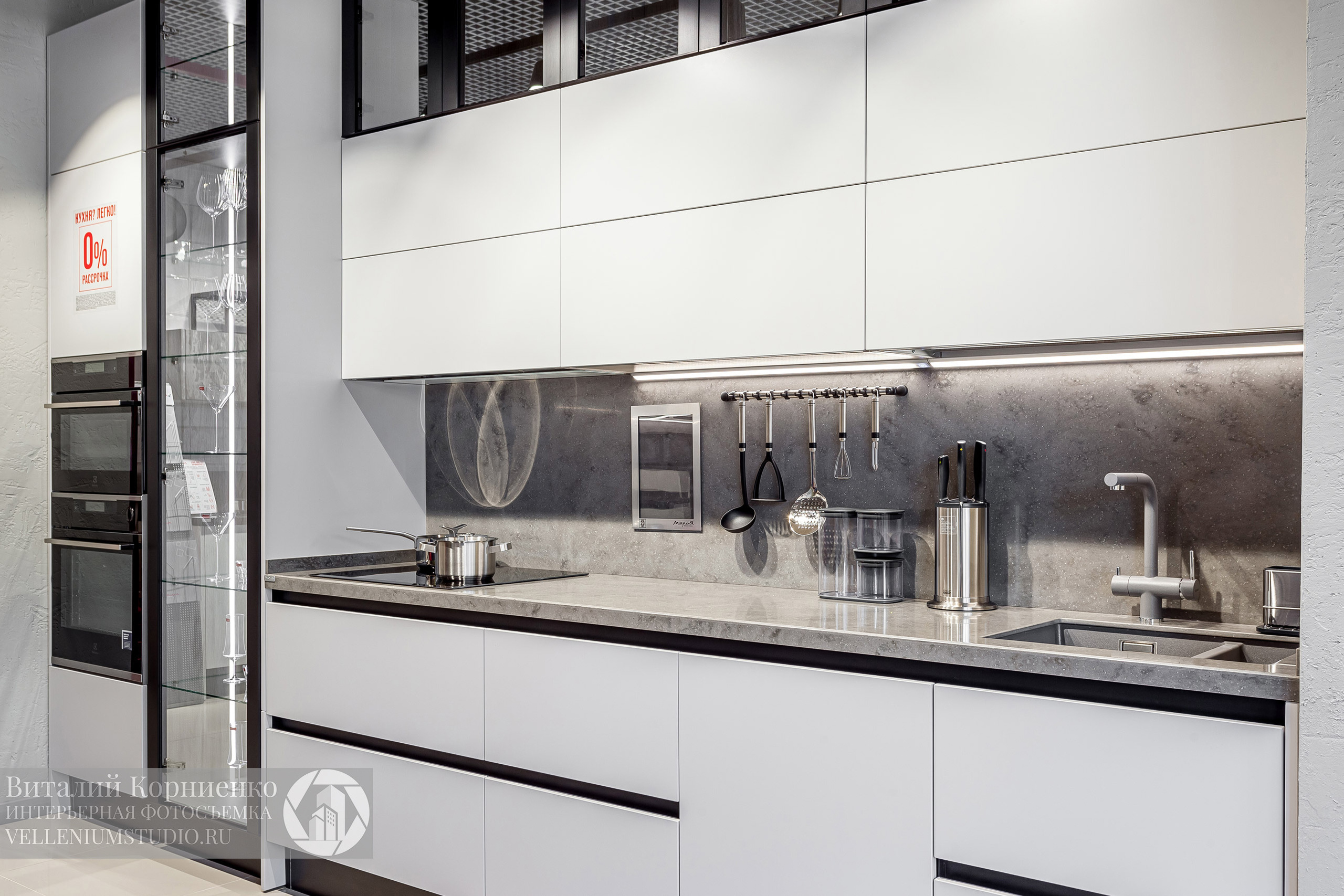 Фотосъемка салона кухонной мебели Мария в Краснодаре. Интерьерный фотограф Краснодар: профессионально по доступным ценам