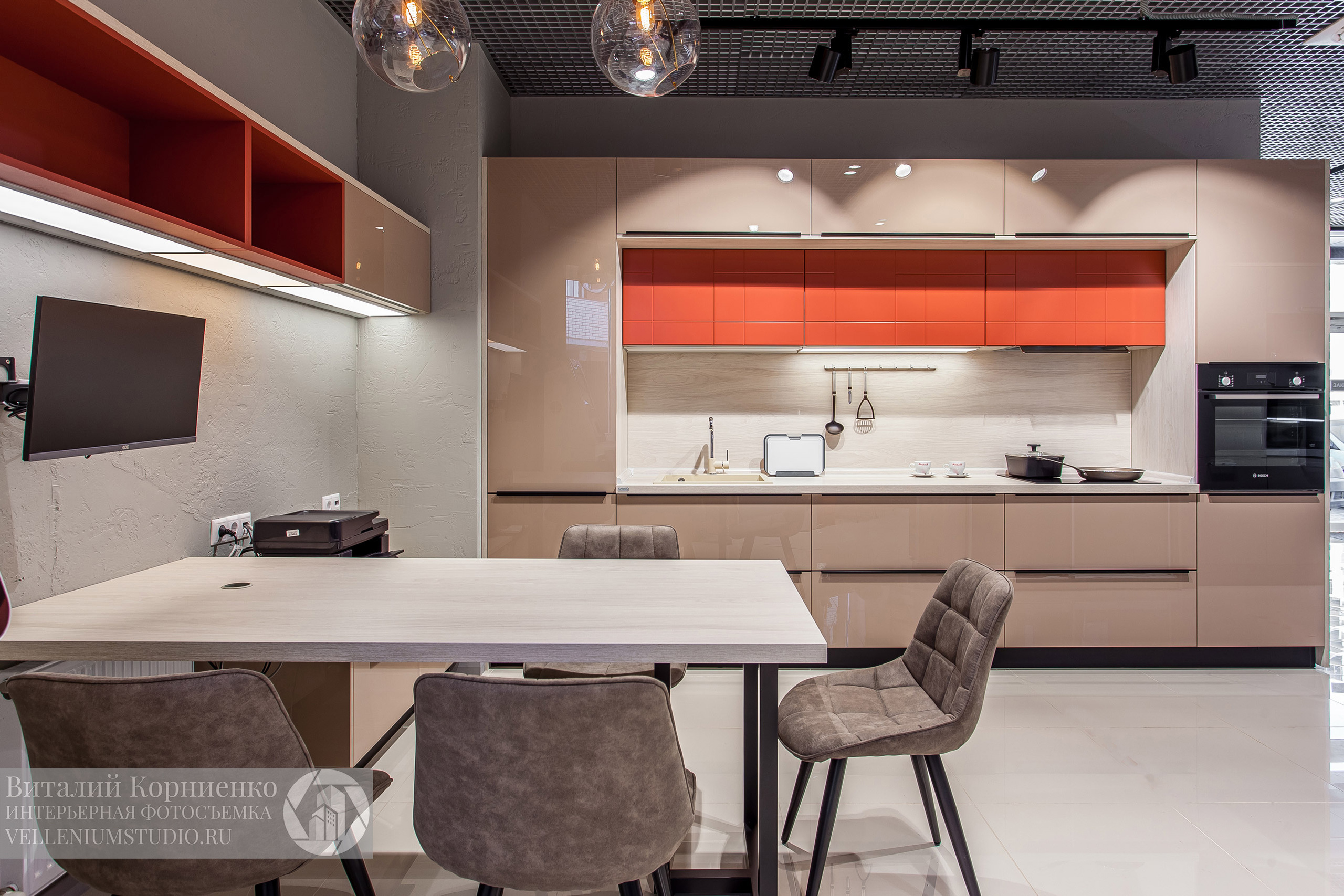 Фотосъемка салона кухонной мебели Мария в Краснодаре. Интерьерный фотограф Краснодар: профессионально по доступным ценам