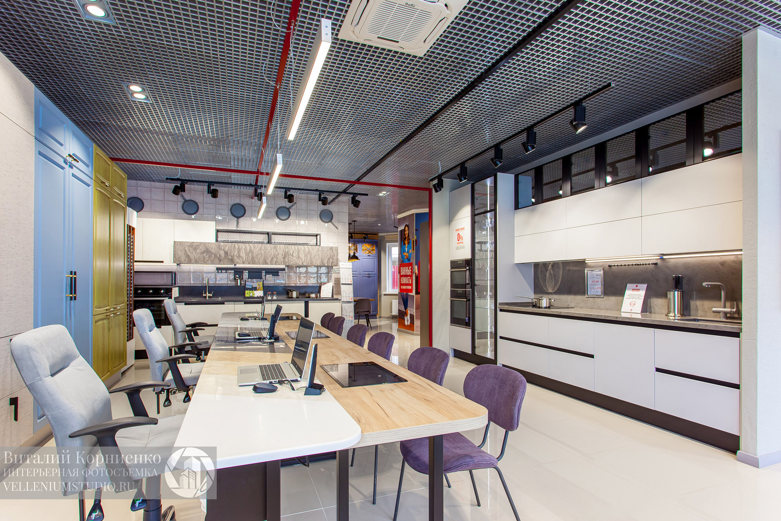 Фотосъемка салона кухонной мебели Мария в Краснодаре. Интерьерный фотограф Краснодар: профессионально по доступным ценам