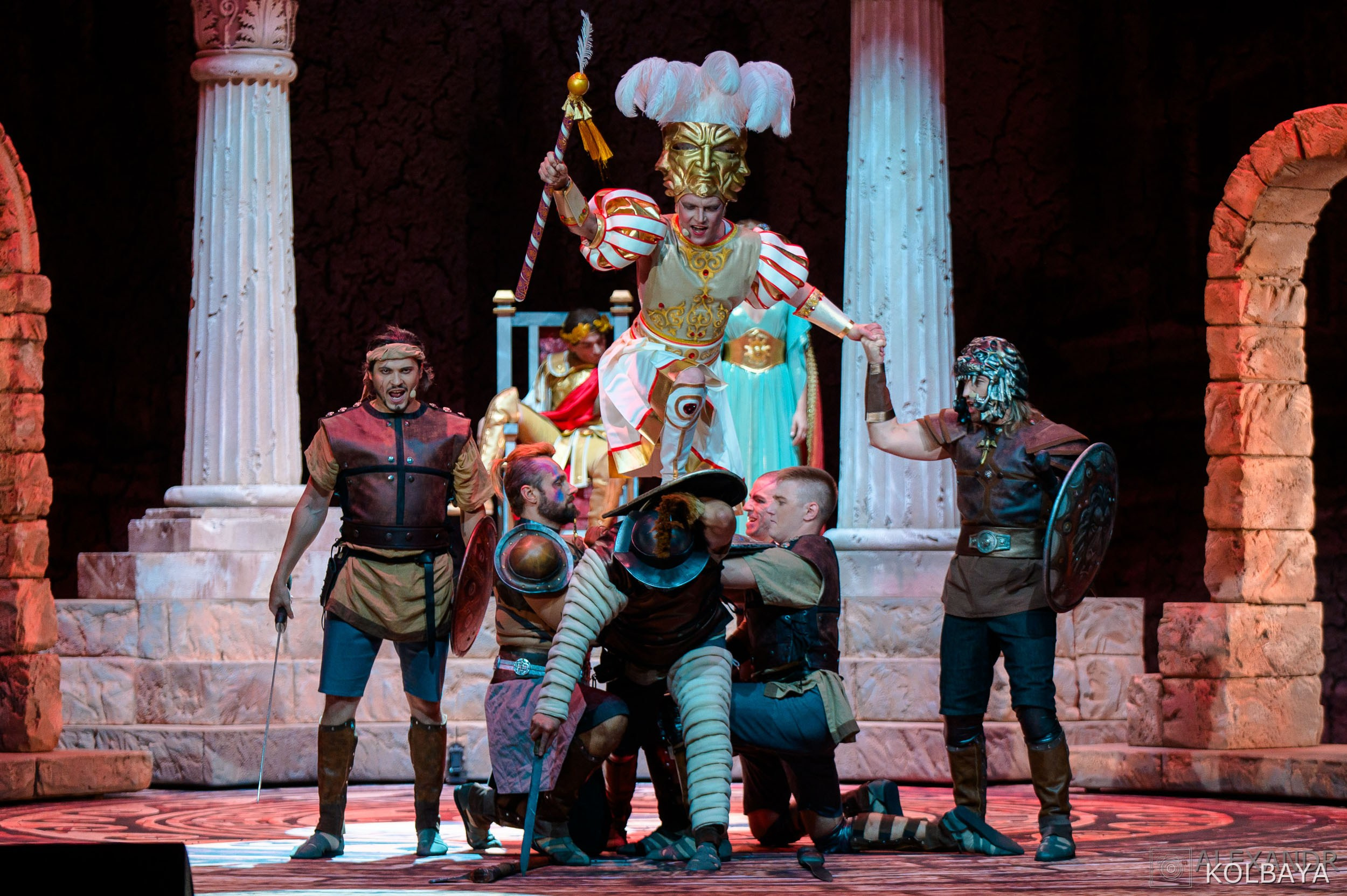 Фоторепортаж со спектакля Гладиатор в Театре Терезы Дуровой. Концертный и театральный репортажный фотограф в Москве Александр Колбая