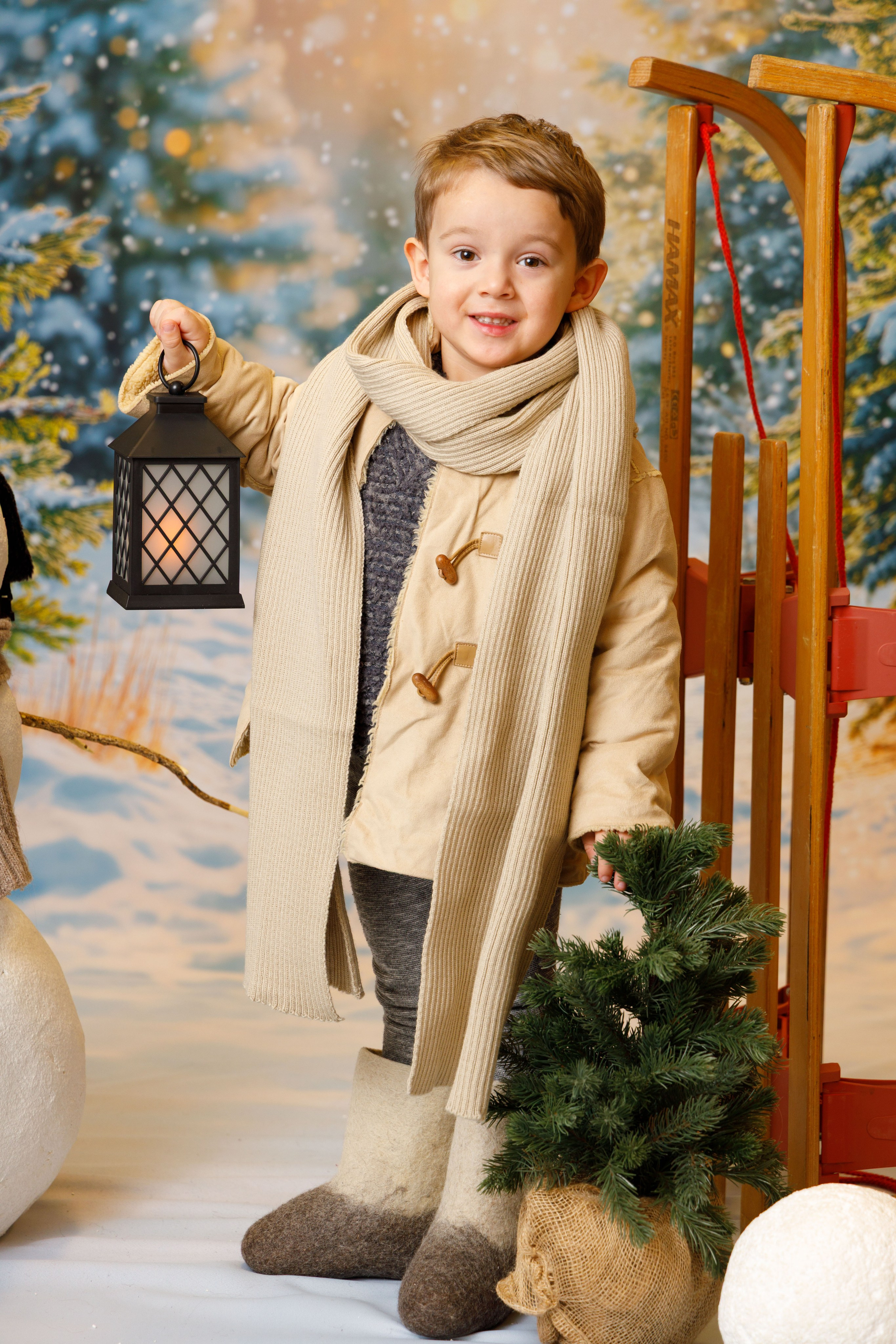 Зимний лес. Детская фотостудия Москва