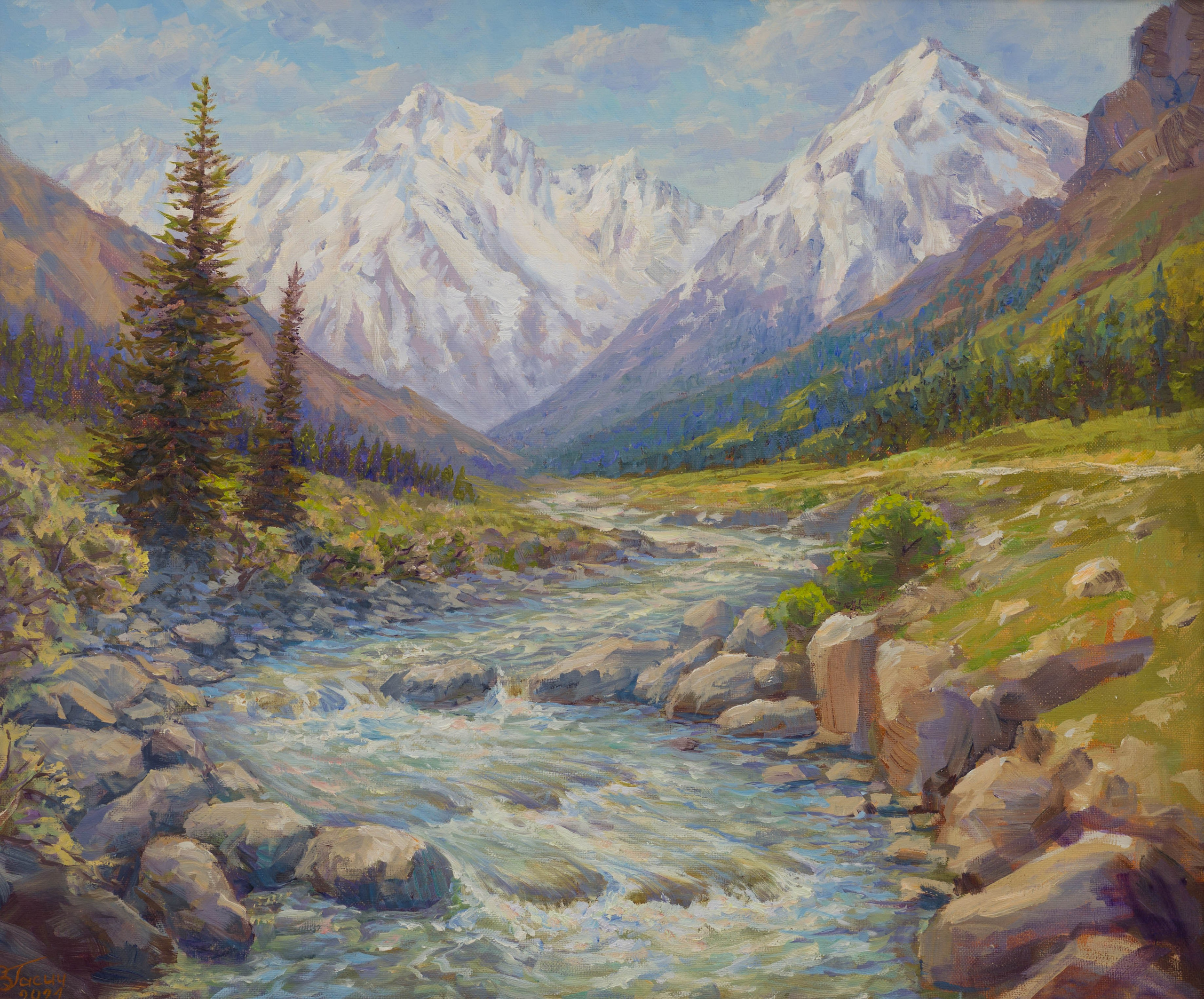 Пейзаж / Landscape. Художник Василий Гасич