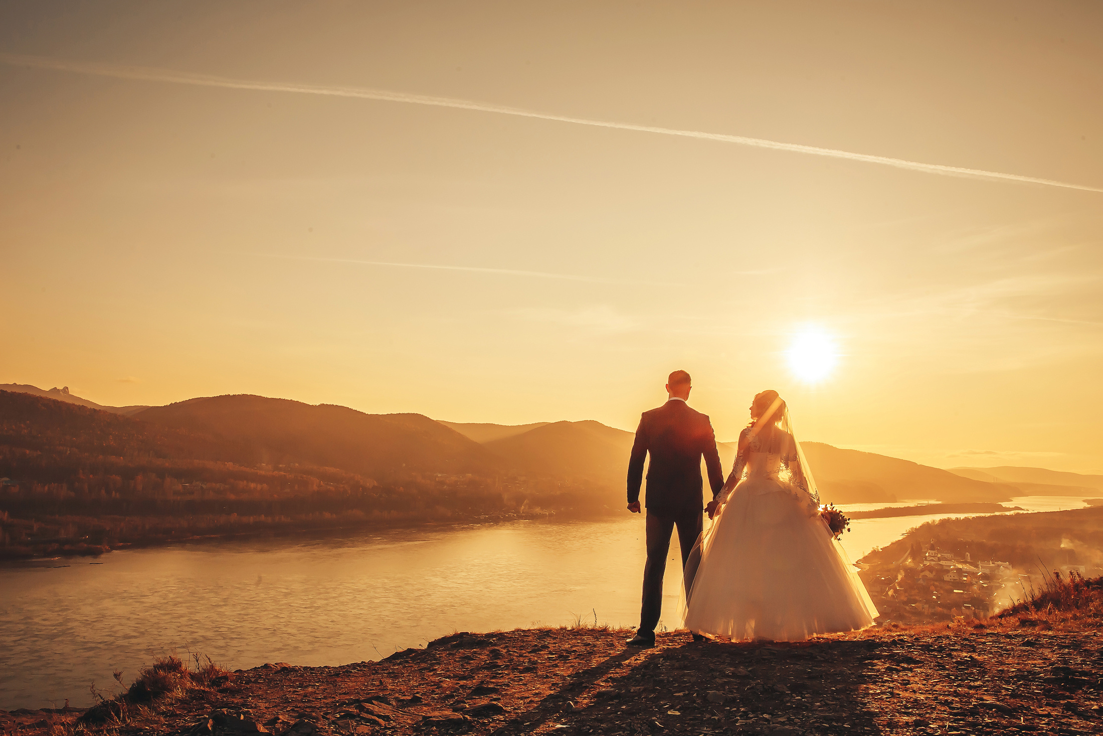 Закат на свадьбе Красноярск