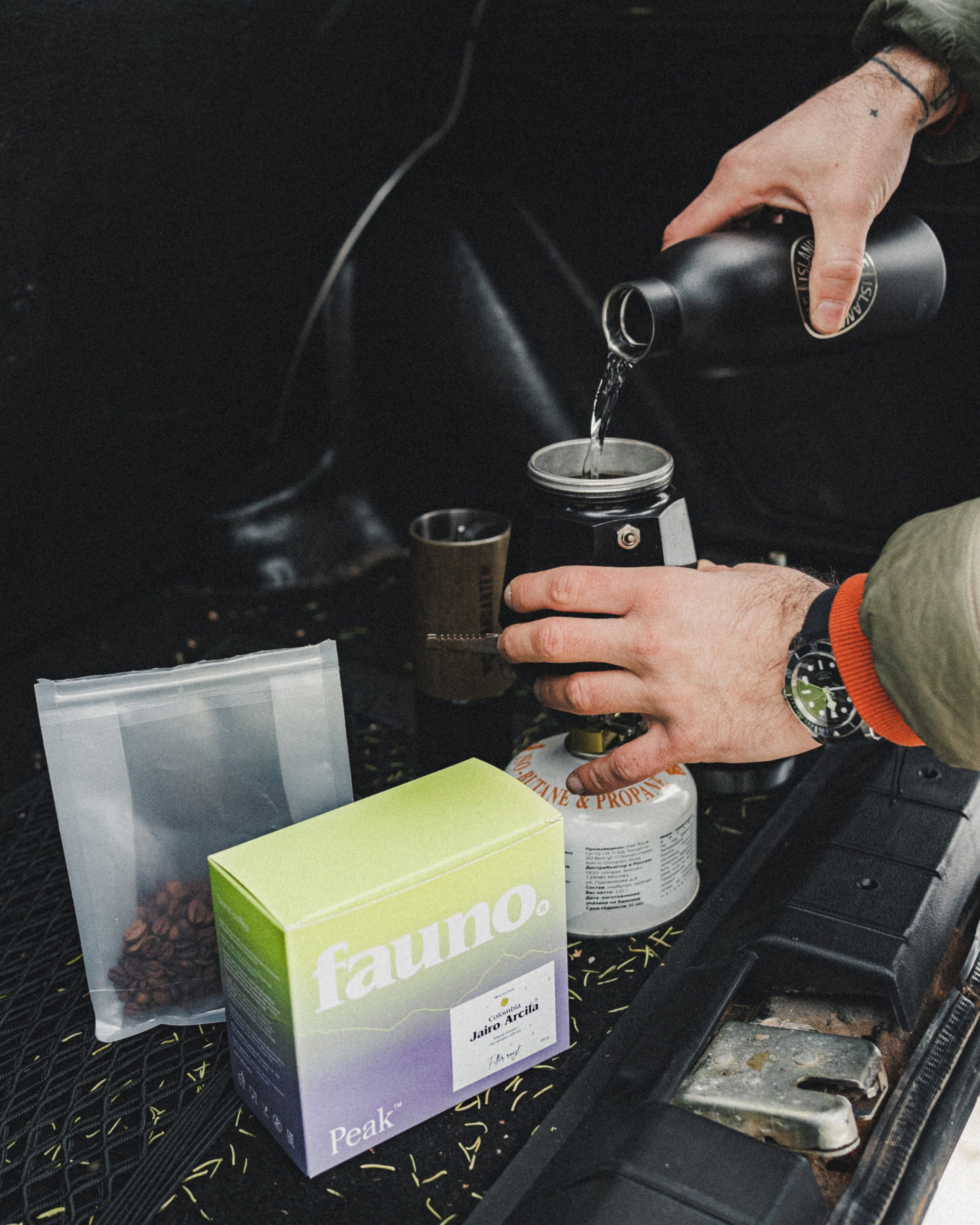 Лайфстайл фотосъёмка для кофейной компании Fauno. Фотограф Илья К. в Москве