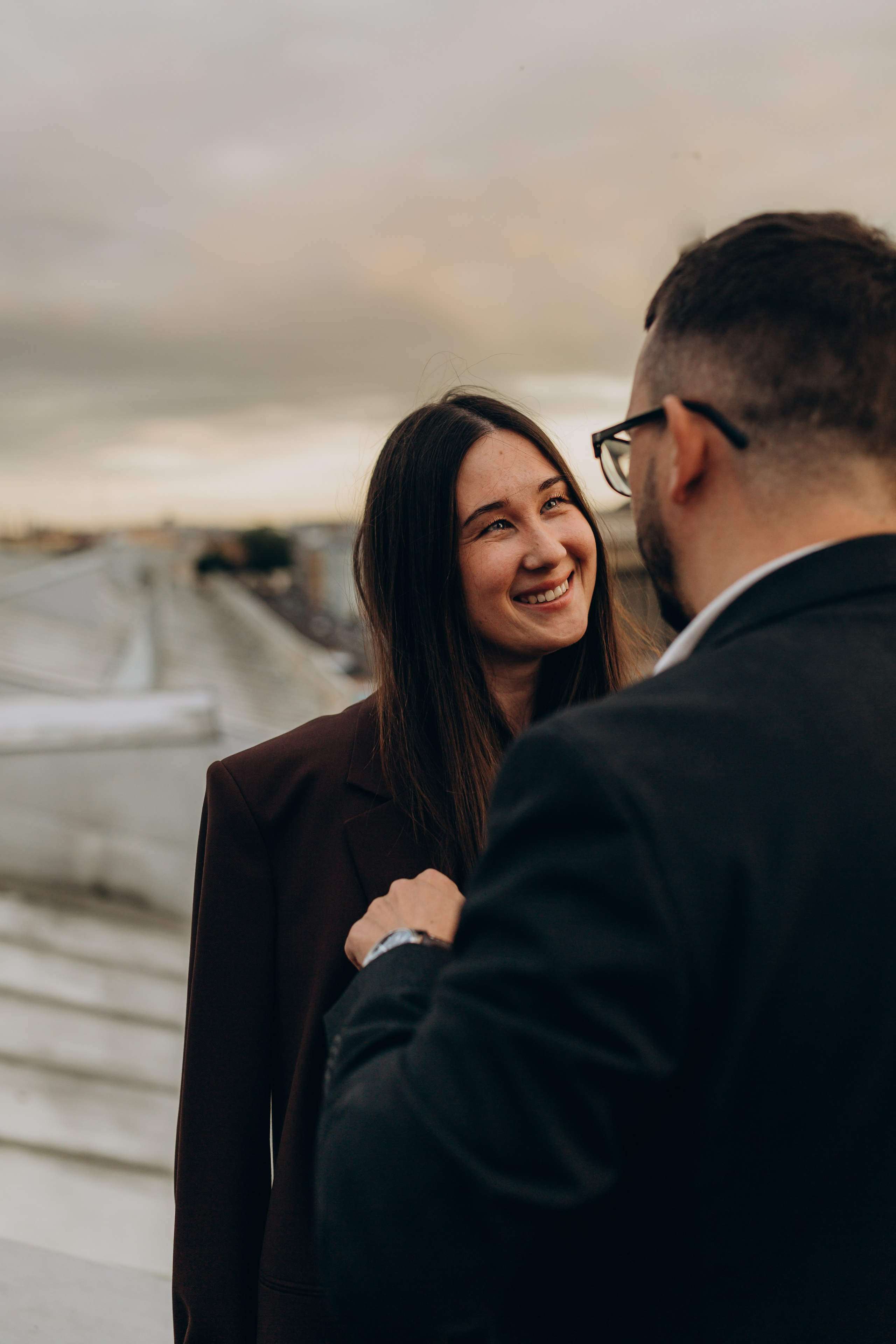 LoveStory на крышах Питера. Фотограф Санкт-Петербург Князева Елизавета