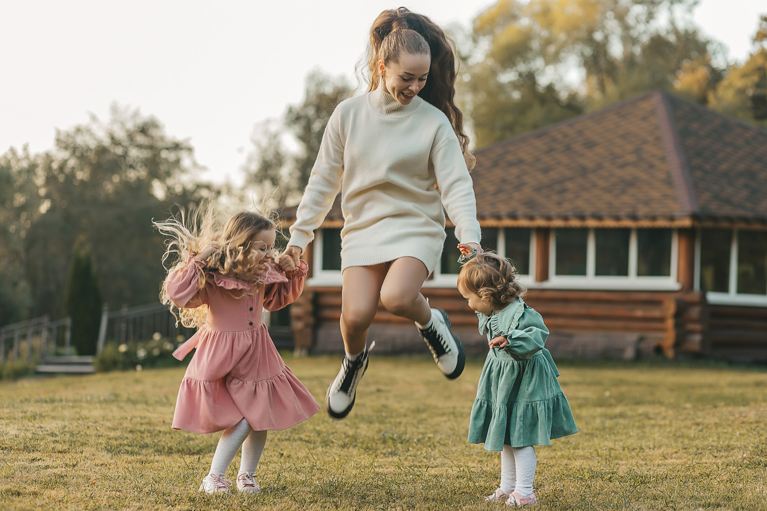 Осеняя Фотосессия мамы с дочками. Семейный и женский фотограф в Москве Надежда Воробьева