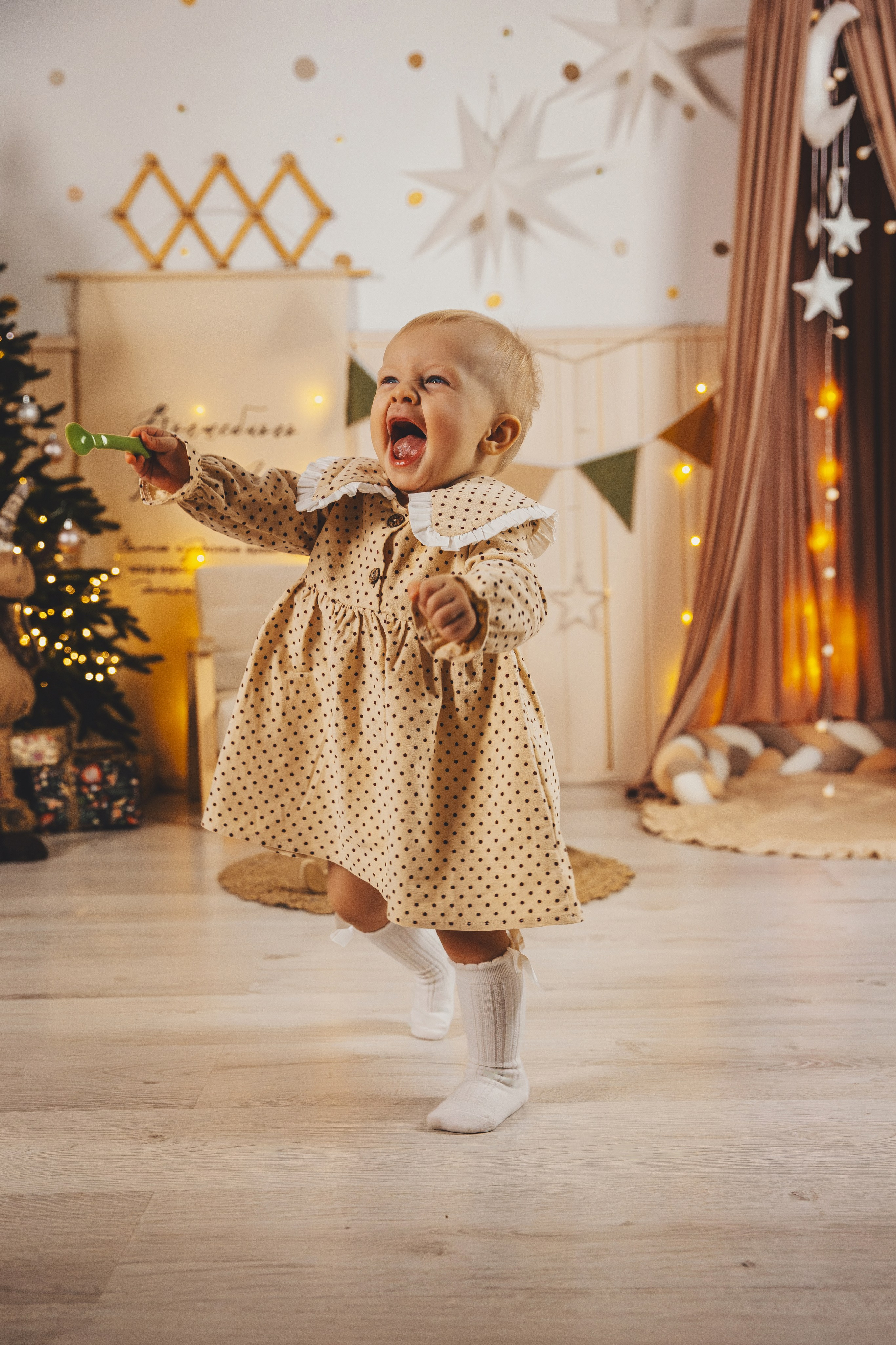 Фотосессия малыша на годик в студии. Семейный и женский фотограф в Москве Надежда Воробьева