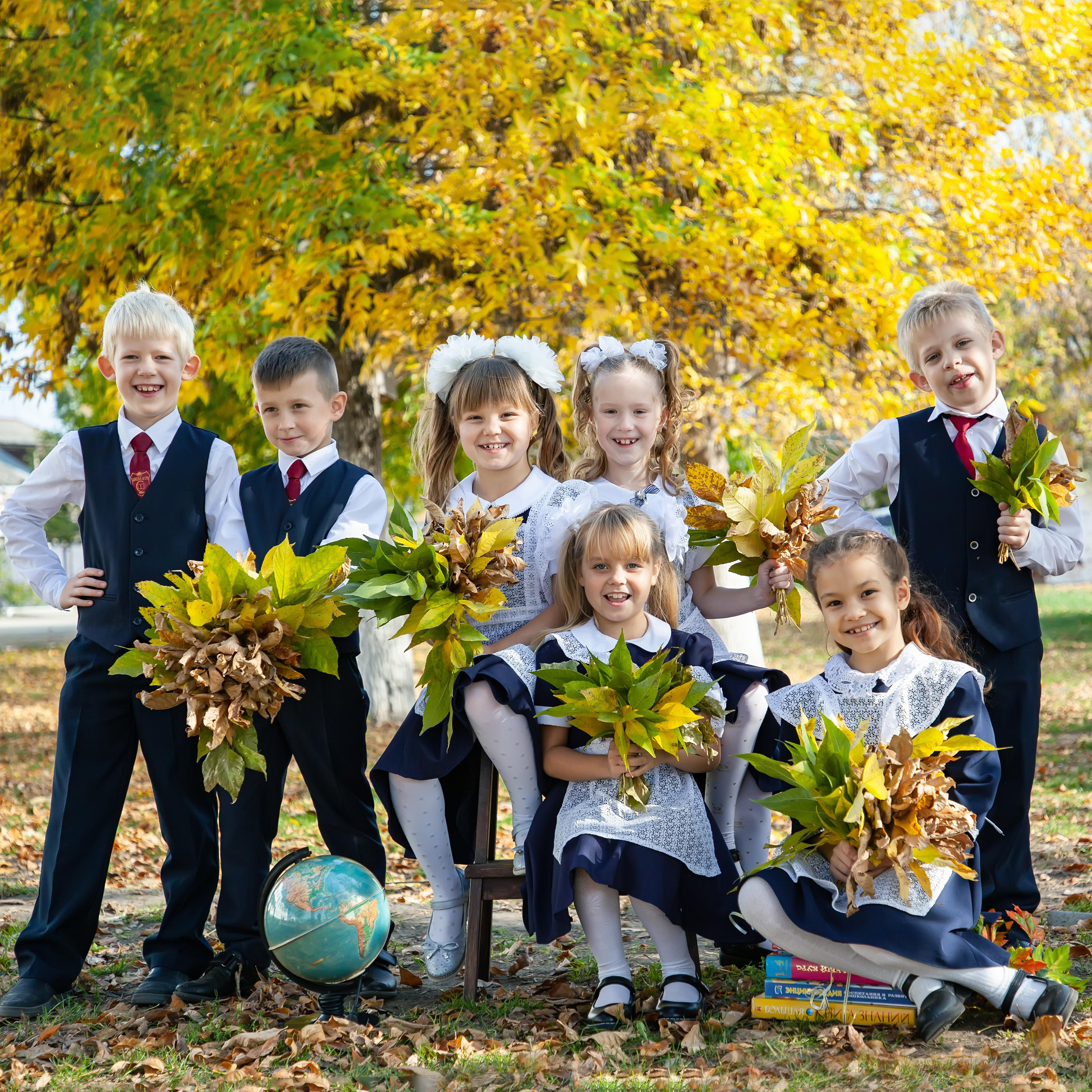 Школьные фотографии начальных классов. Детский школьный и семейный фотограф в Краснодаре