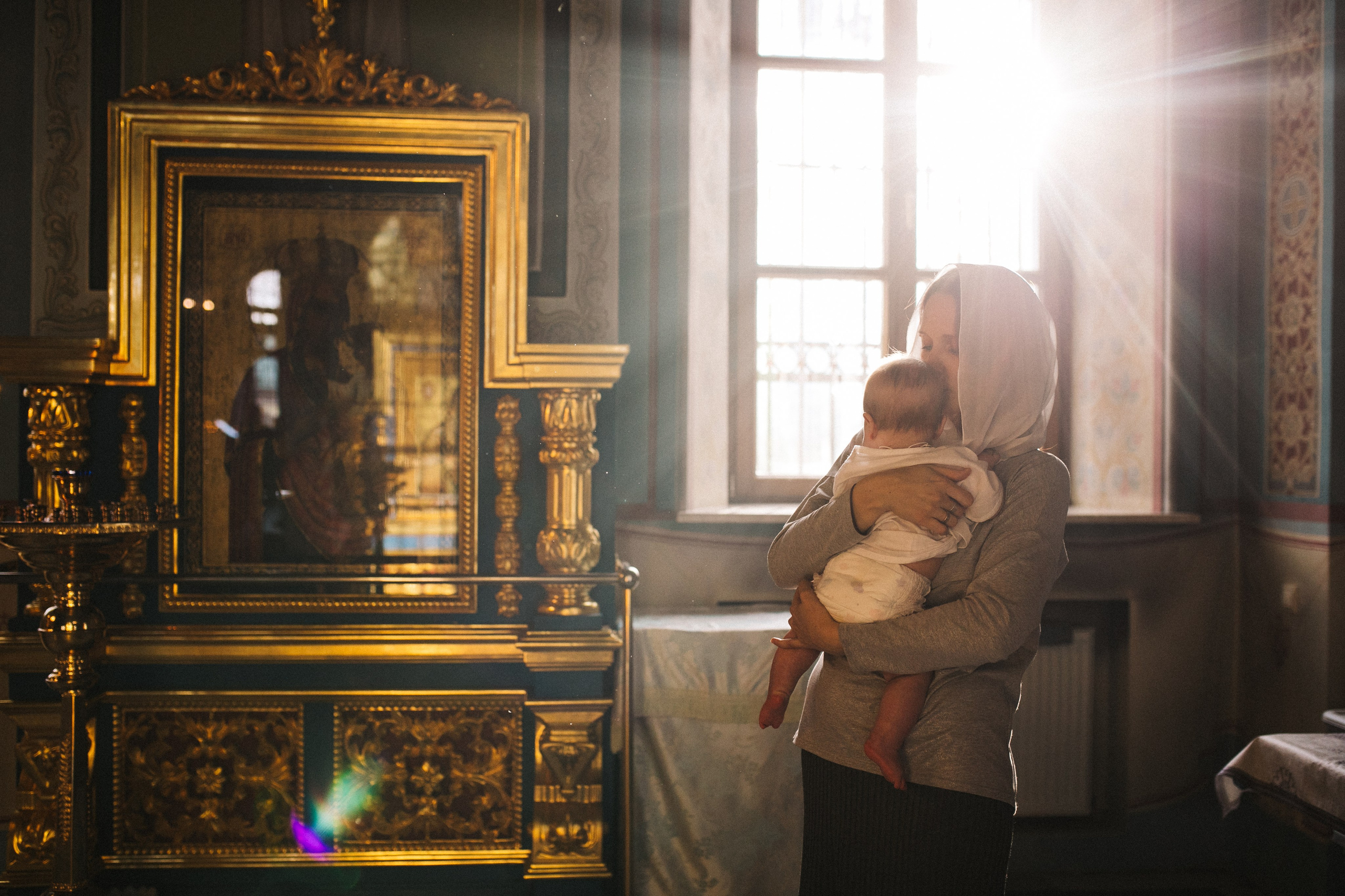 Фотосессия крещения. Фотограф Лебедева Наталья