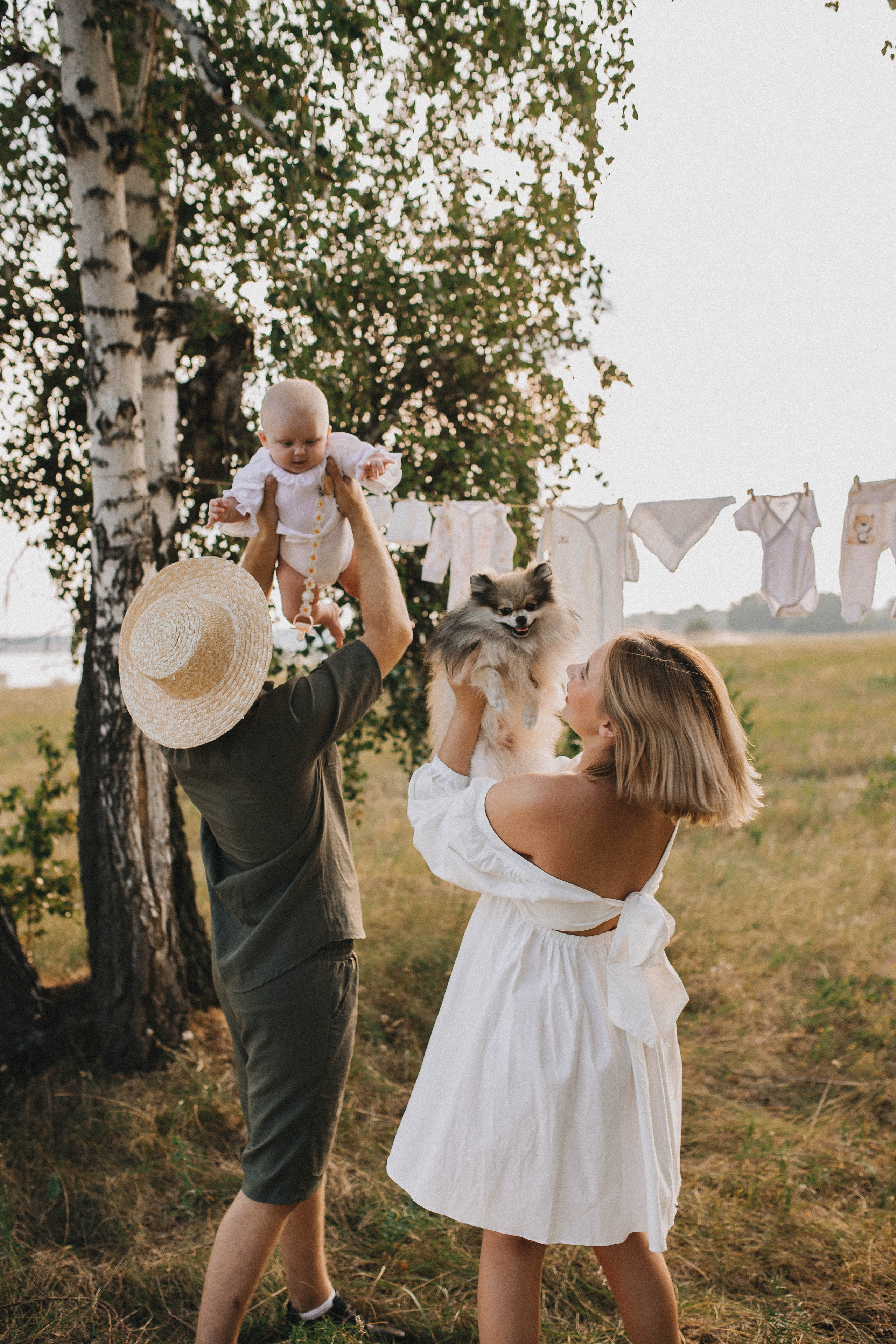 Семейный вечер в деревне. Свадебный фотограф Новосибирск