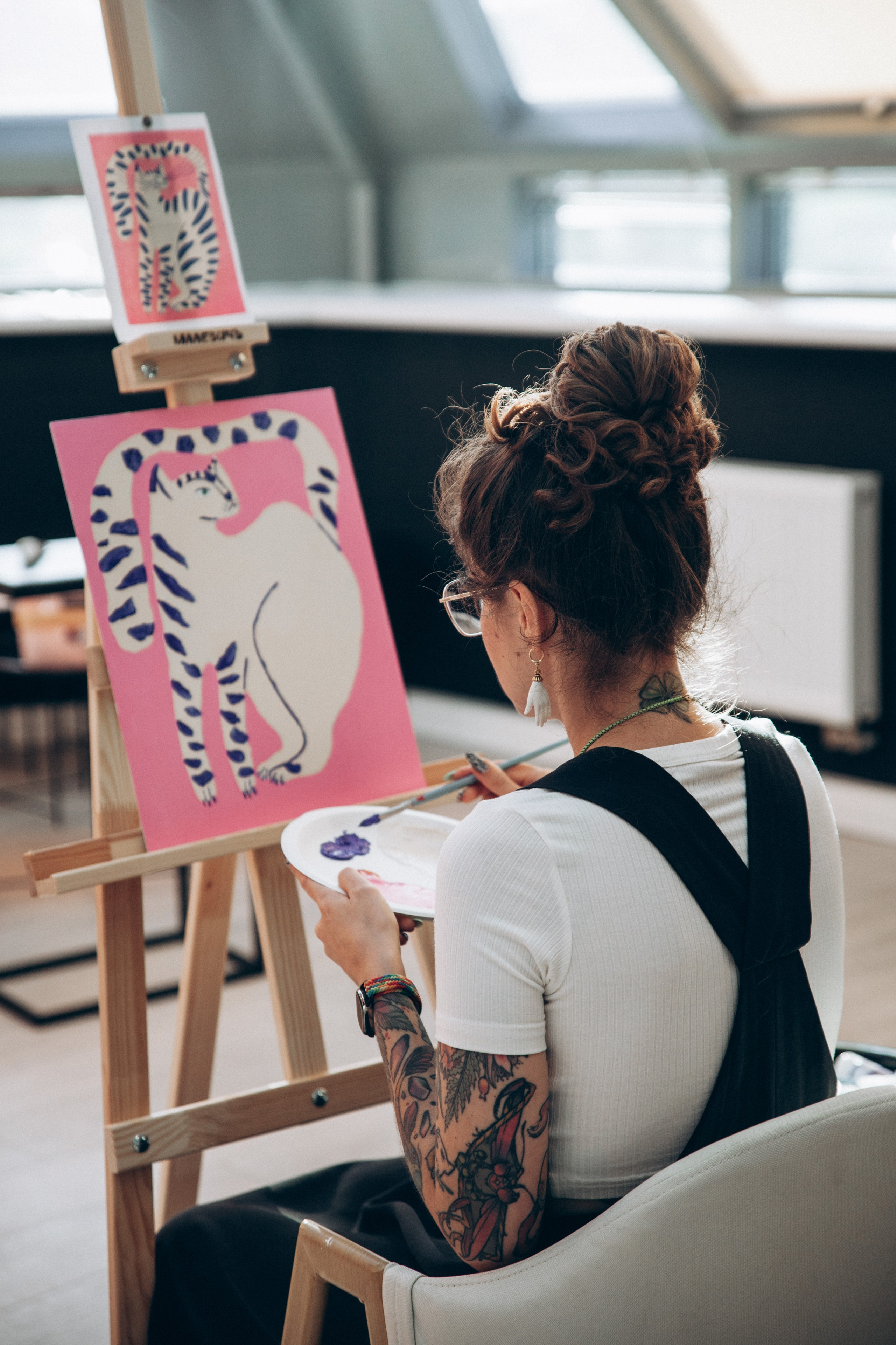 Мастер-класс по живописи. Преподаватель Анна К-К. Репортажный и детский фотограф в Минске