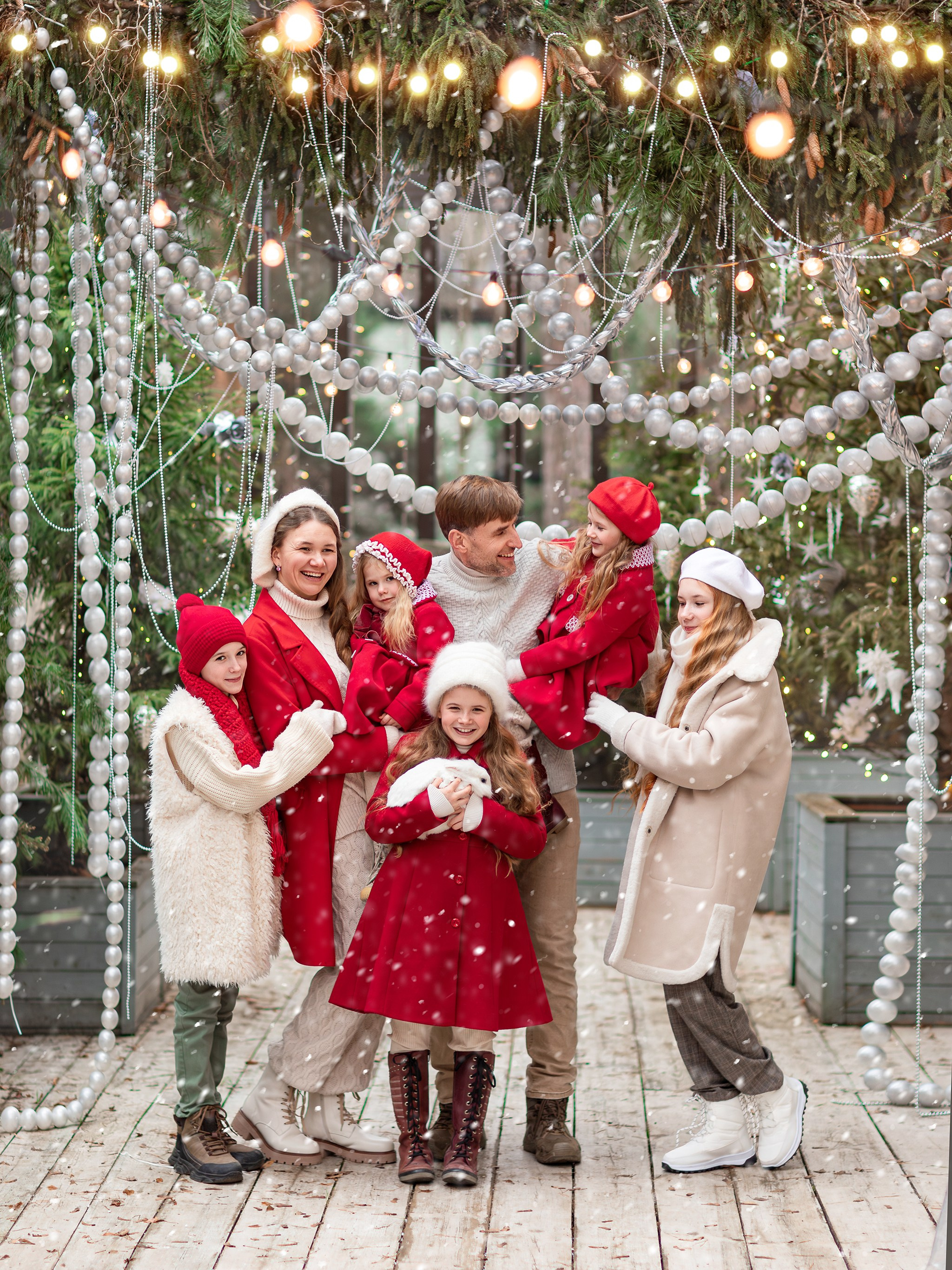 Новогодняя семейная съемка. Детский и семейный фотограф Елена Михайлова в Москве