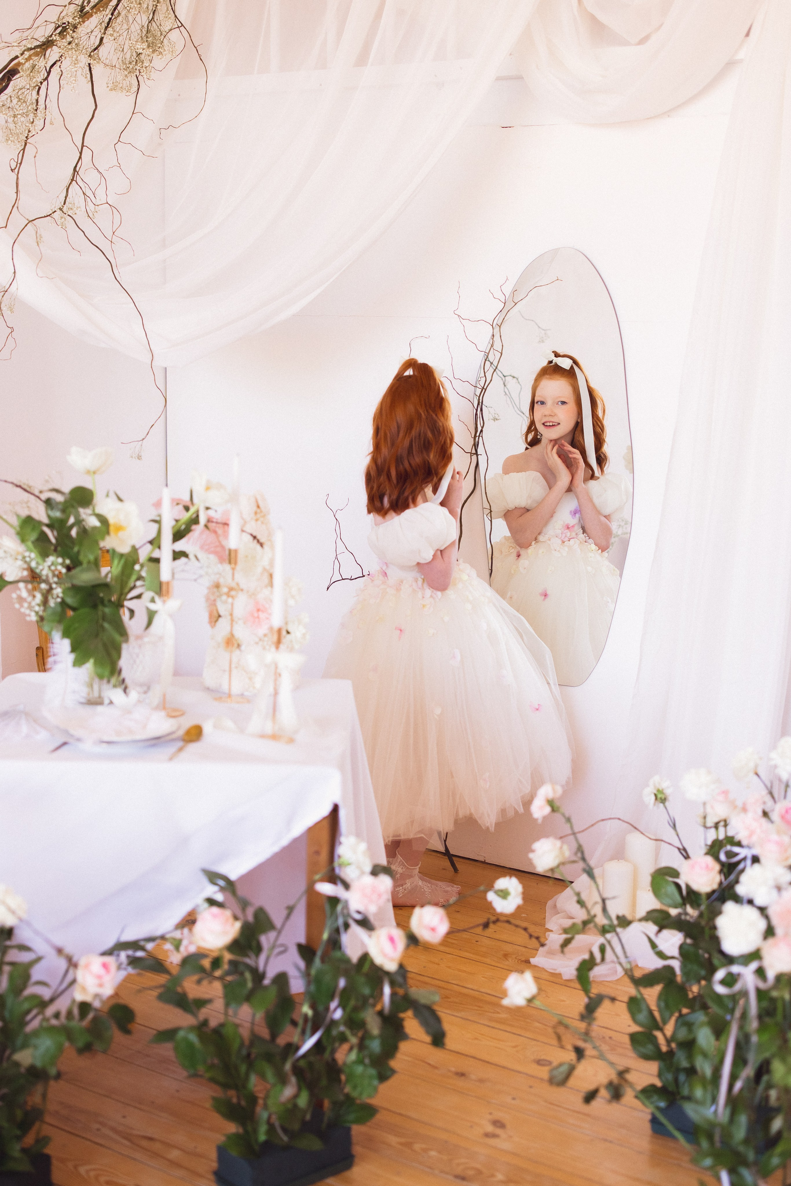 Фотосессия с живыми цветами в фотостудии г. Краснодар. Семейный и детский фотограф в Краснодаре Анна Трашкова