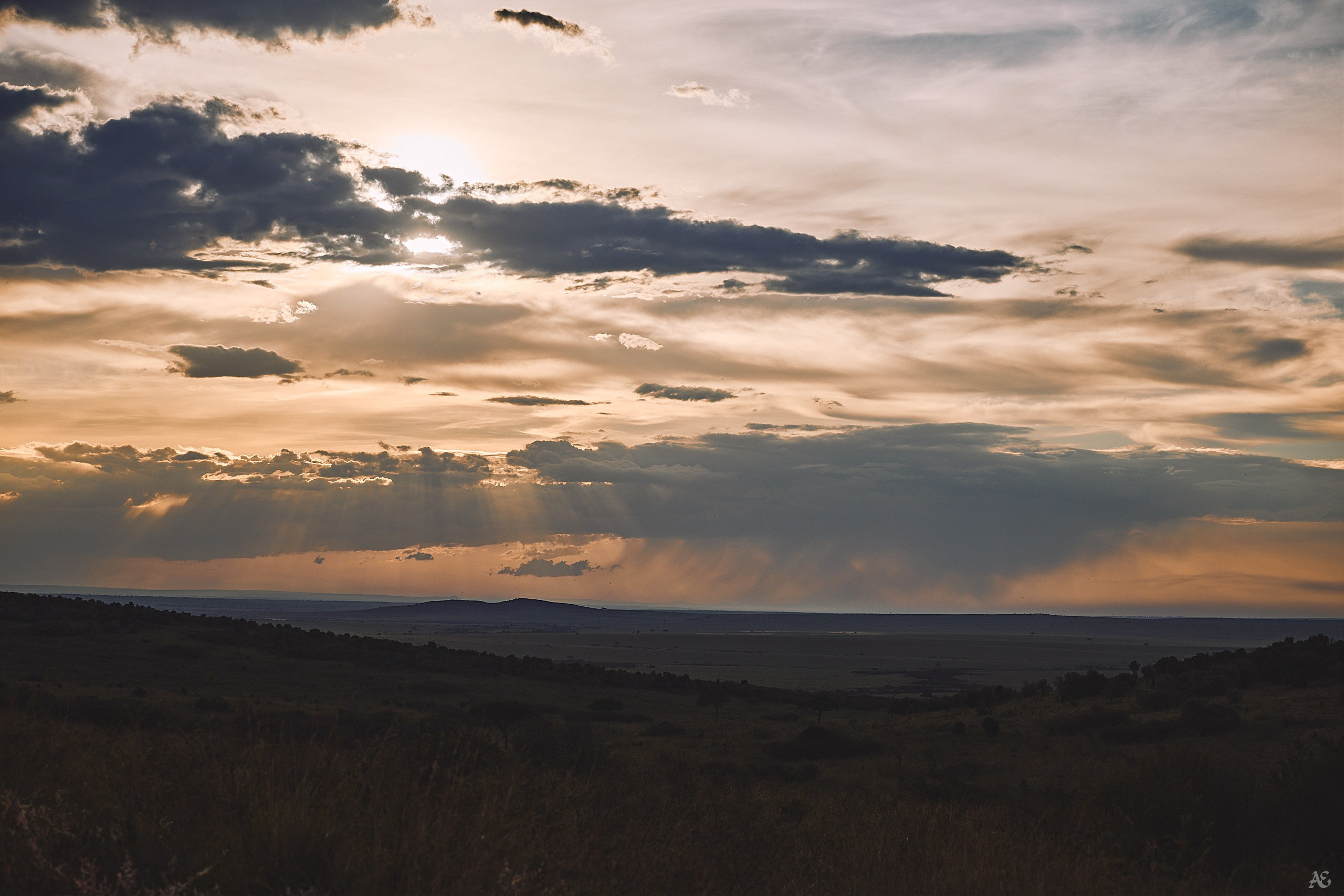В Масаи-Мара сразу разная погода