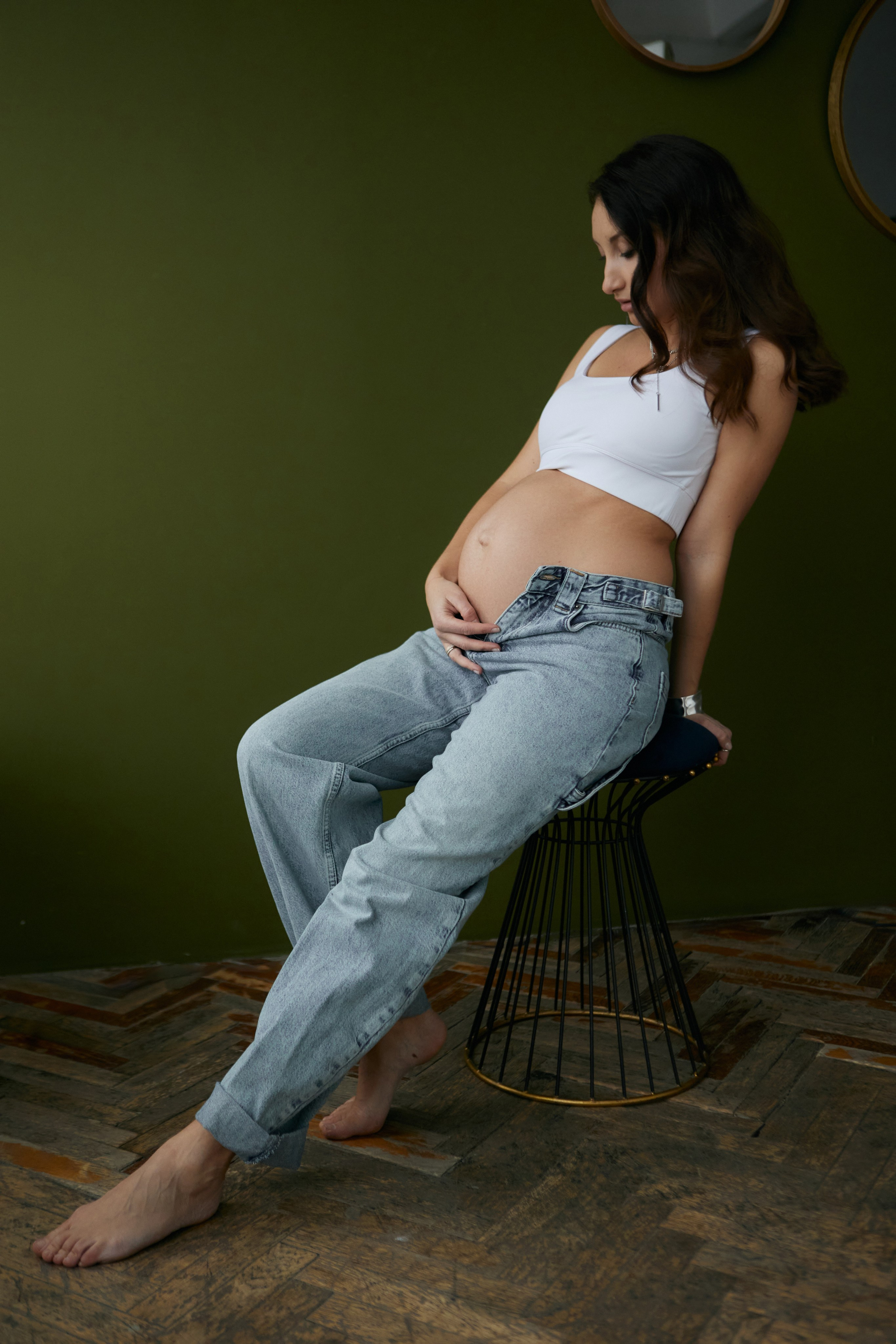 фотосессия беременности в студии, идеи для фотосессии беременности, фотограф в Москве