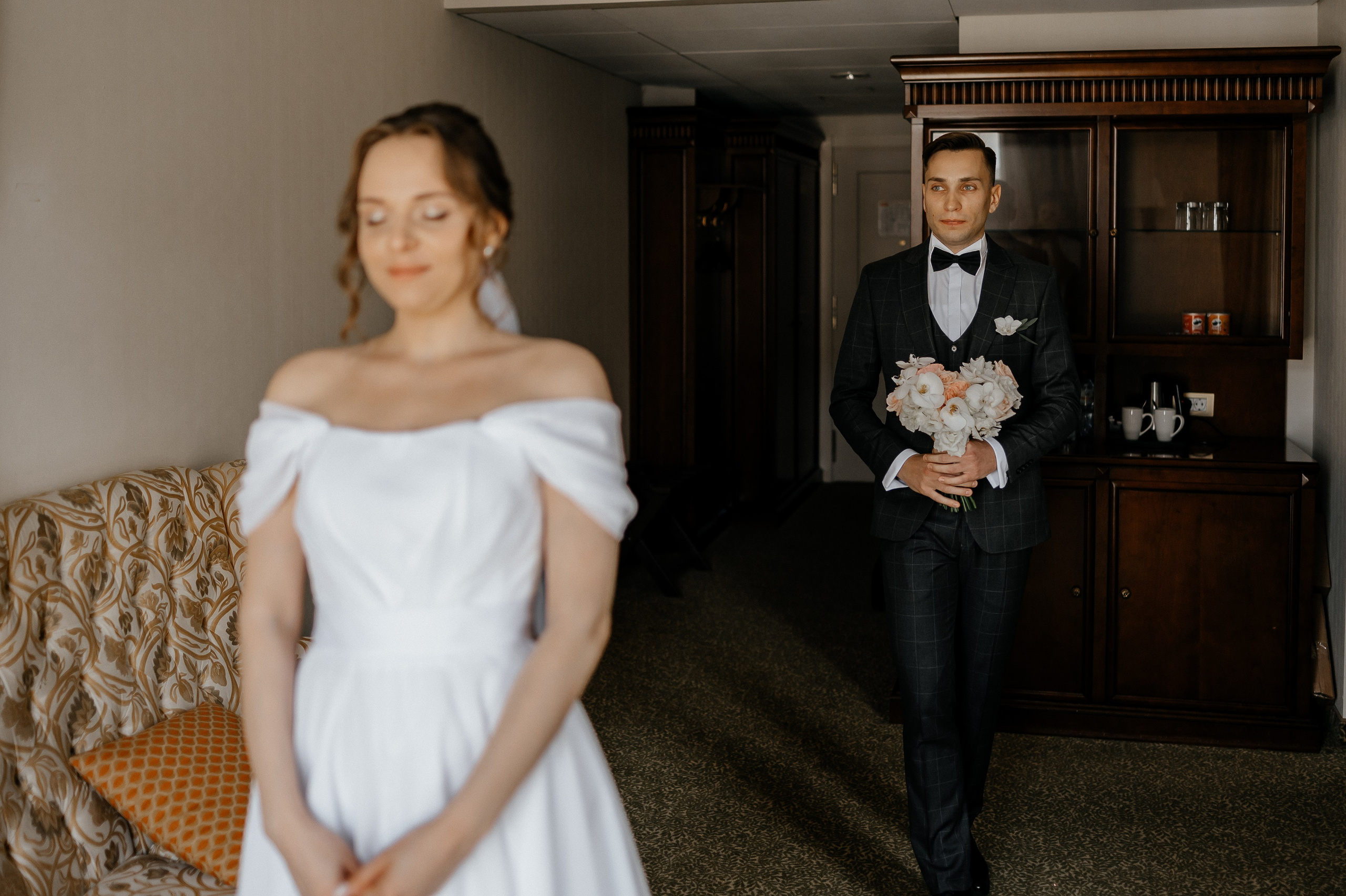 Первая встреча молодоженов в отеле Garden Ring