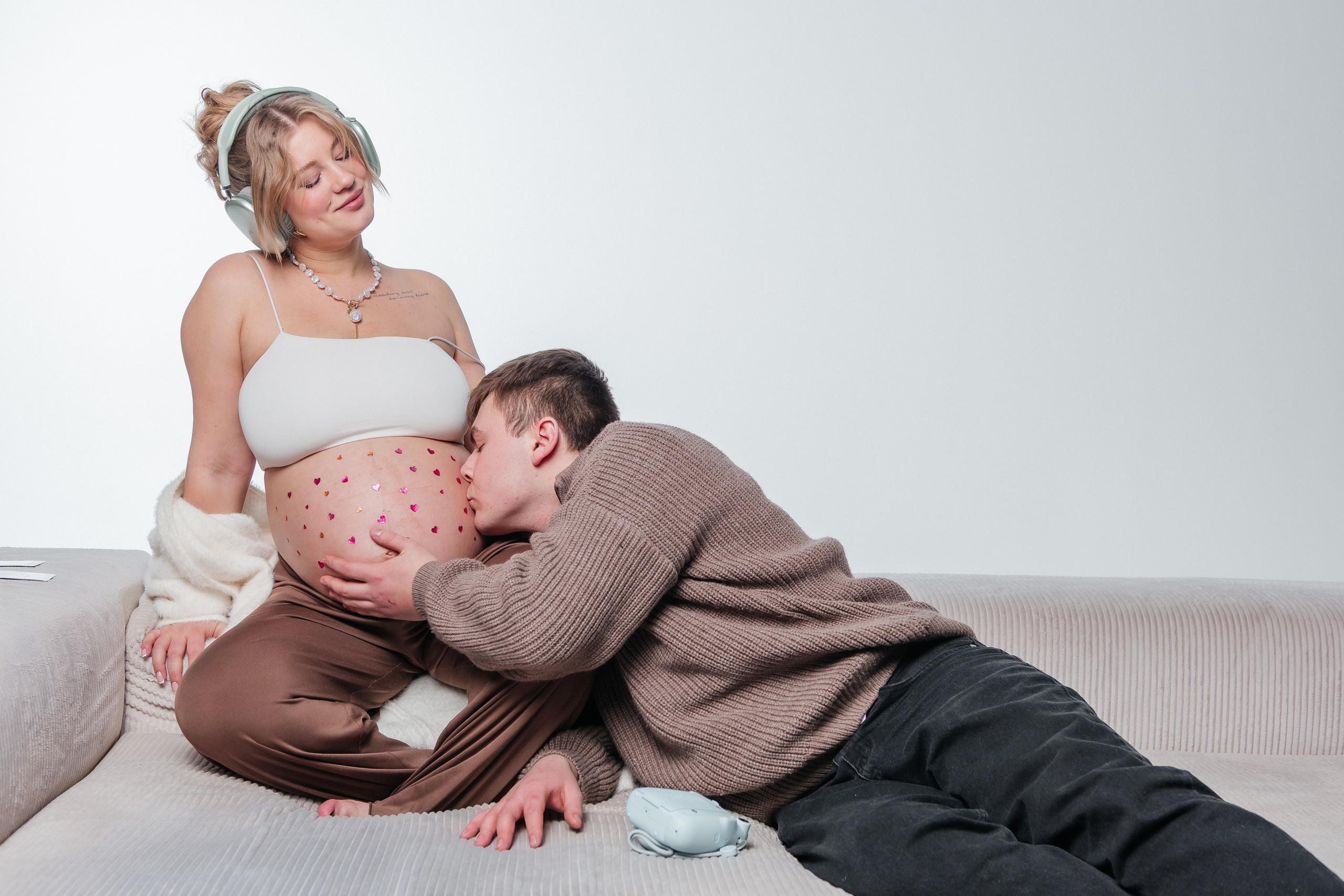 Фотосессия беременности в студии: сохранение прекрасных моментов ожидания. Свадебный фотограф в Москве