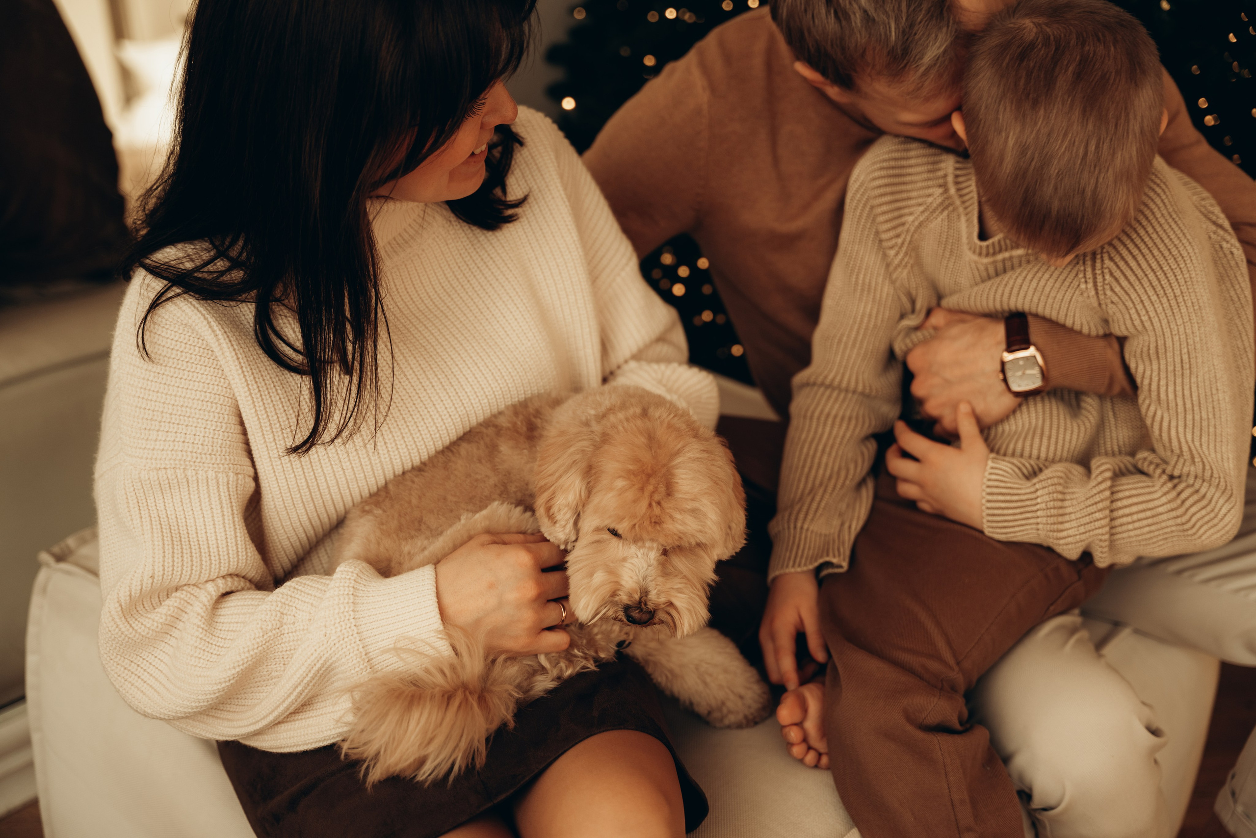 Анна, Евгений, Марк и Тоффи. Фотограф Мария Миллс | Минск