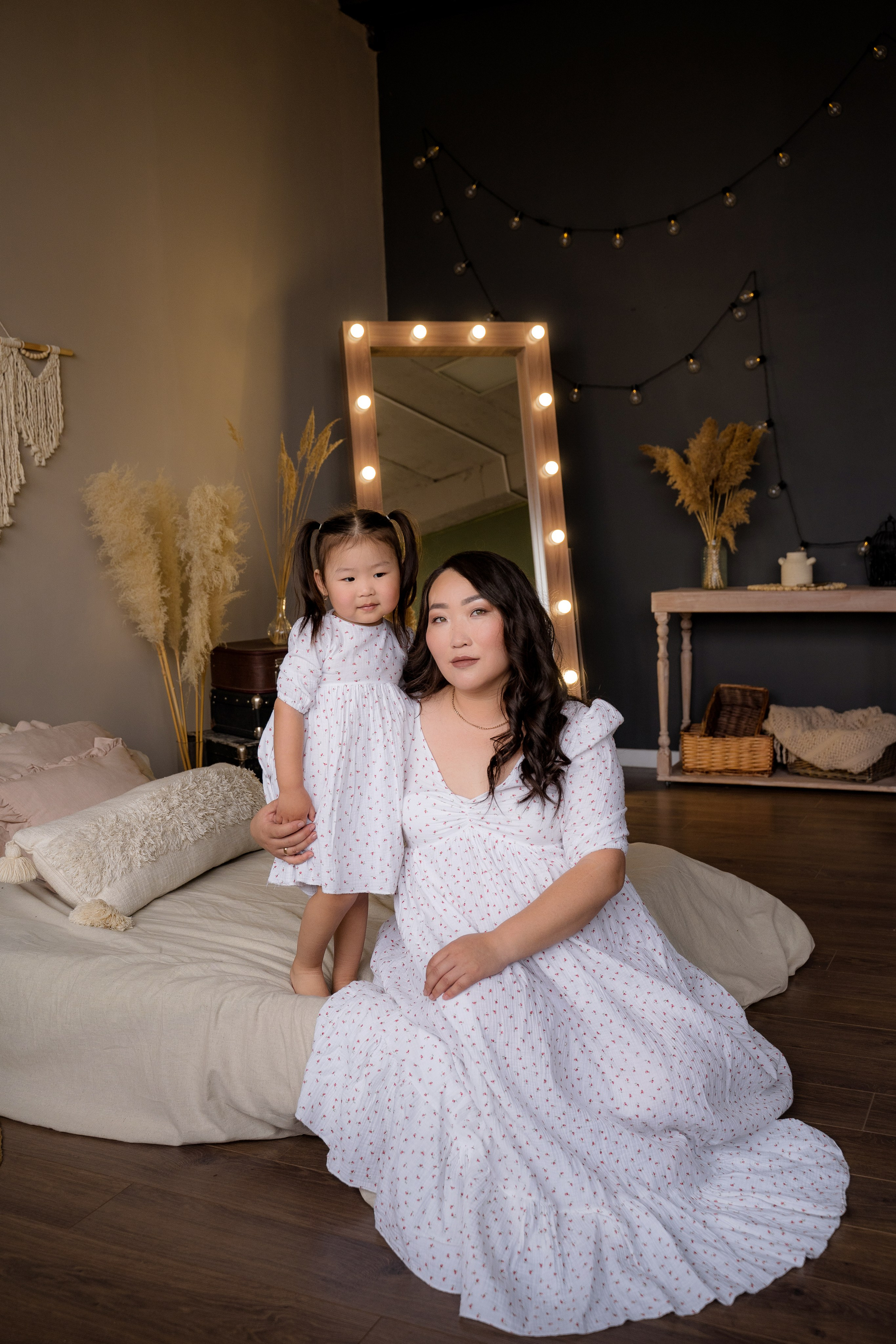 Платья Family look. Фотостудия Малина в городе Улан-Удэ. Фотограф Ирина Жарникова