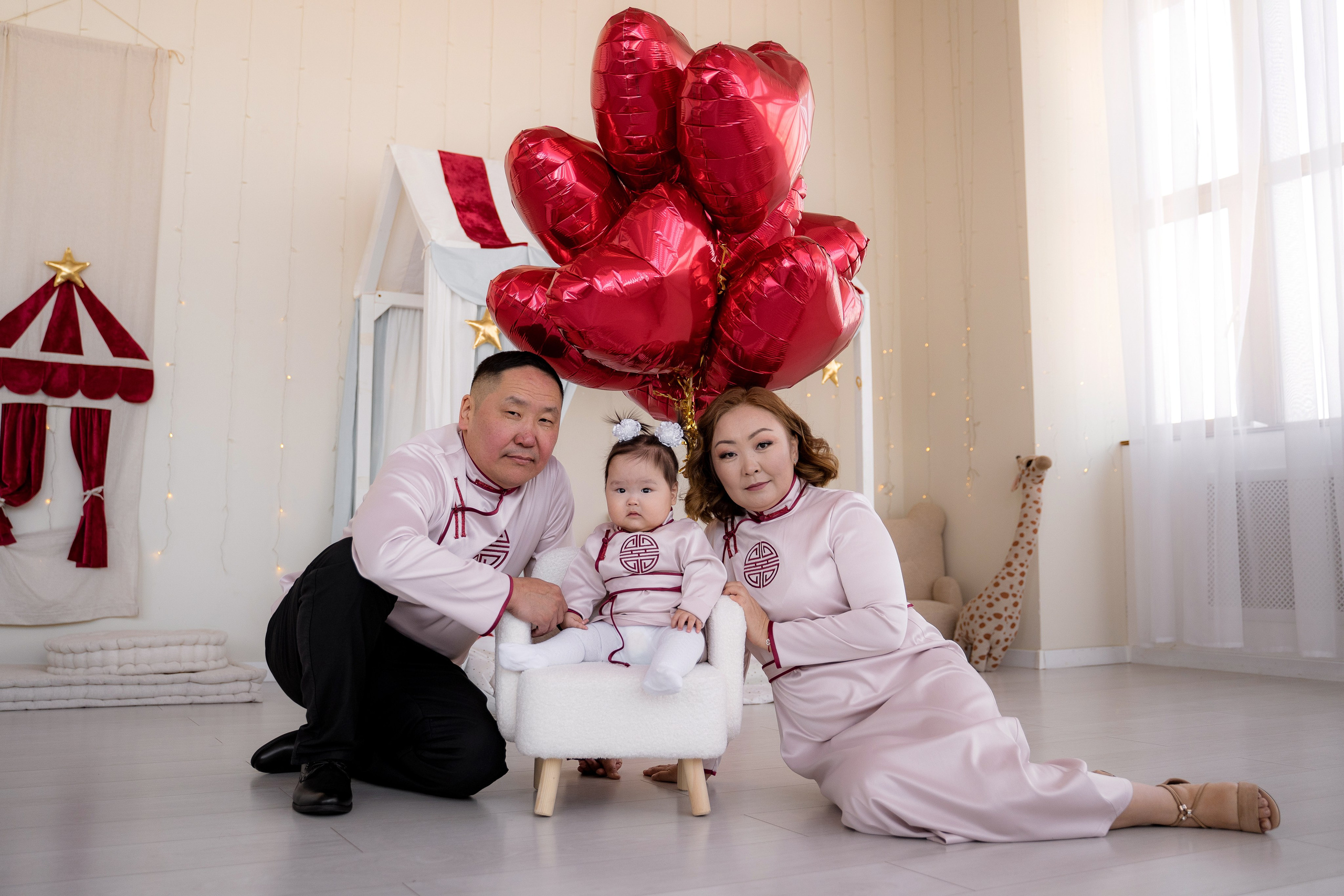 Комплекты Family look. Фотостудия Малина в городе Улан-Удэ. Фотограф Ирина Жарникова