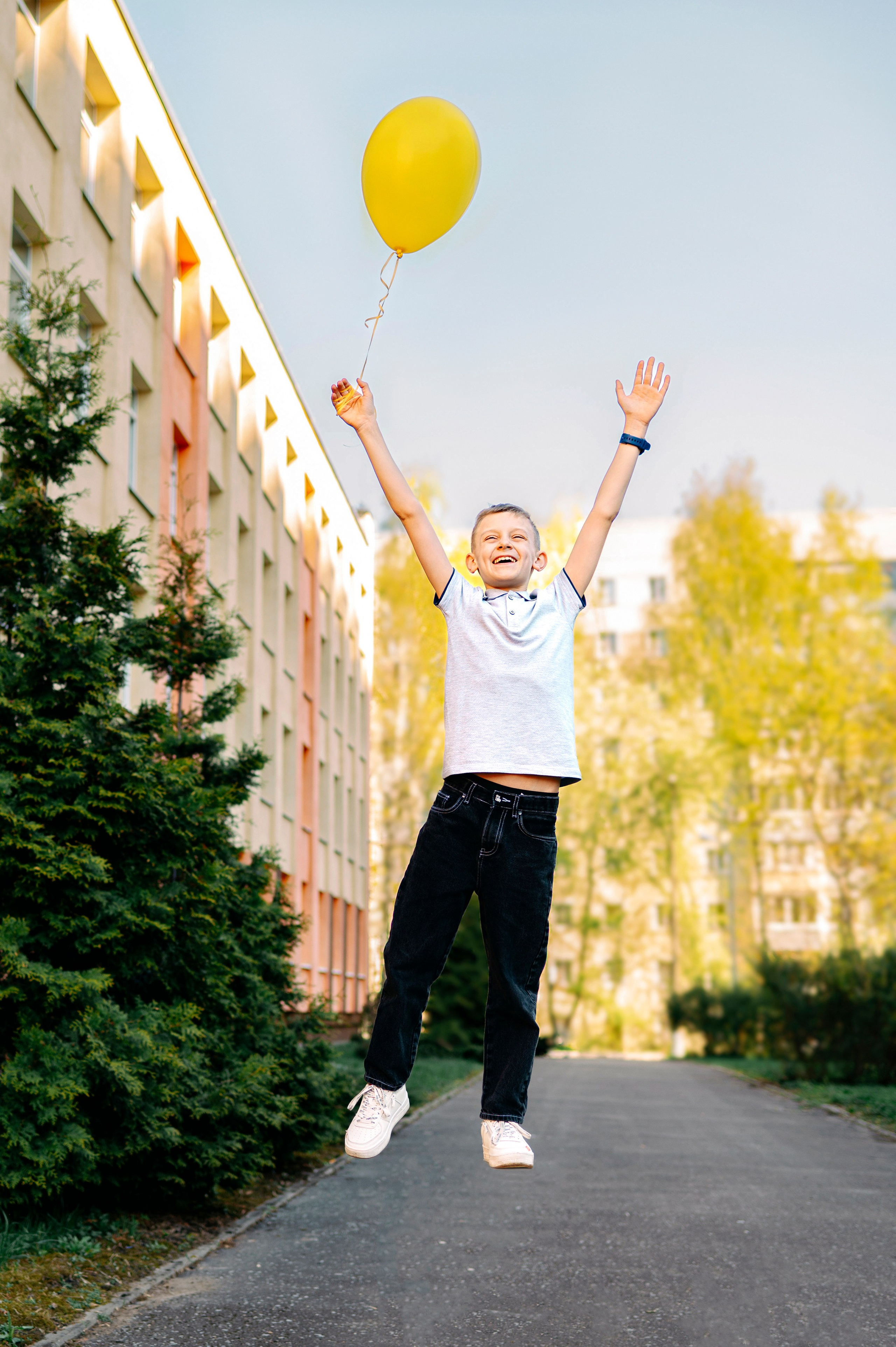 Школьная фотсессия на улице. Анна Боровикова, фотограф Пушкино