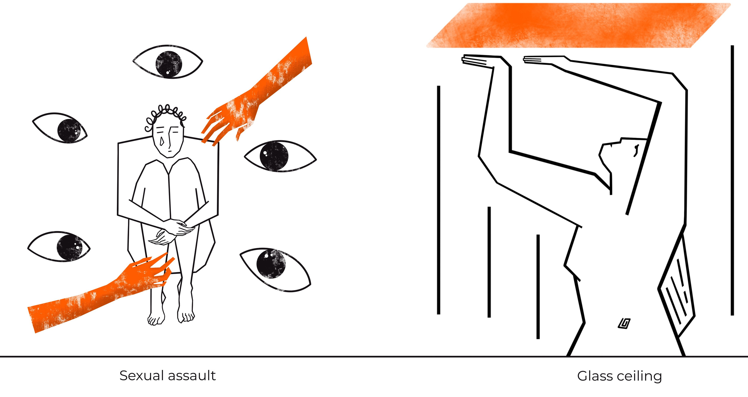 Gender and Dignity. Design, illustration and painting