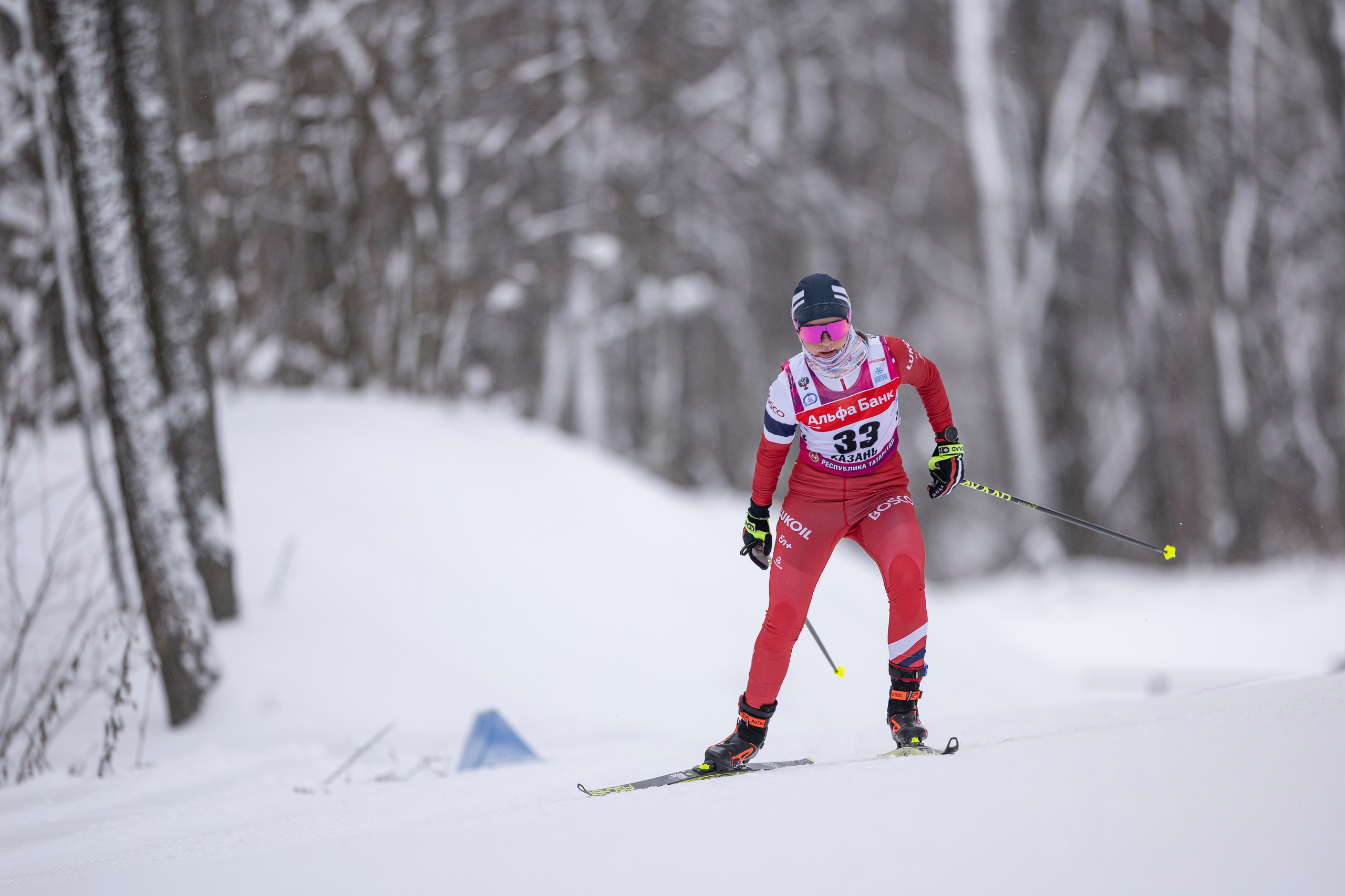 Кубок Росси по лыжным гонкам 2024. Женщины 10 км. Спортивный репортажный фотограф Казань Нафис Сиразетдинов