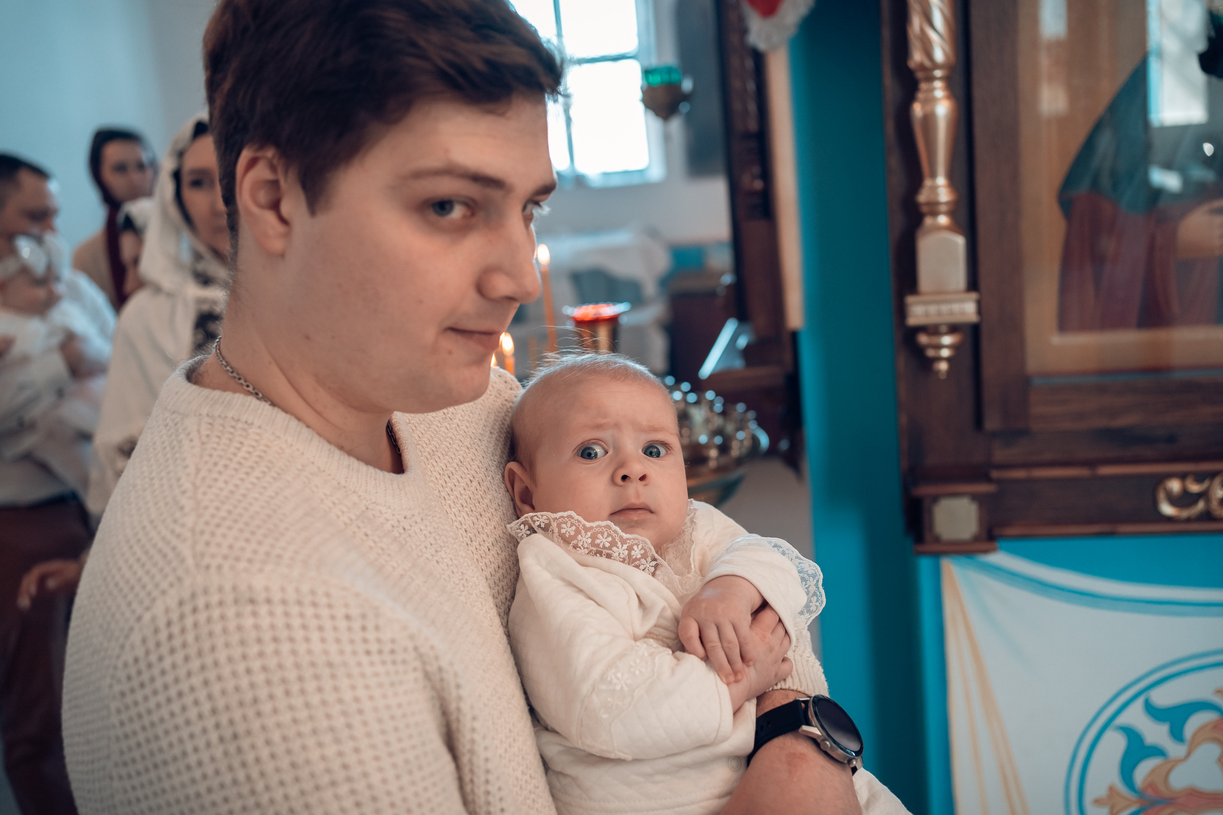 Крещение в Свято-Казанском храме с. Гремячее. Церковный фотограф Севастополь