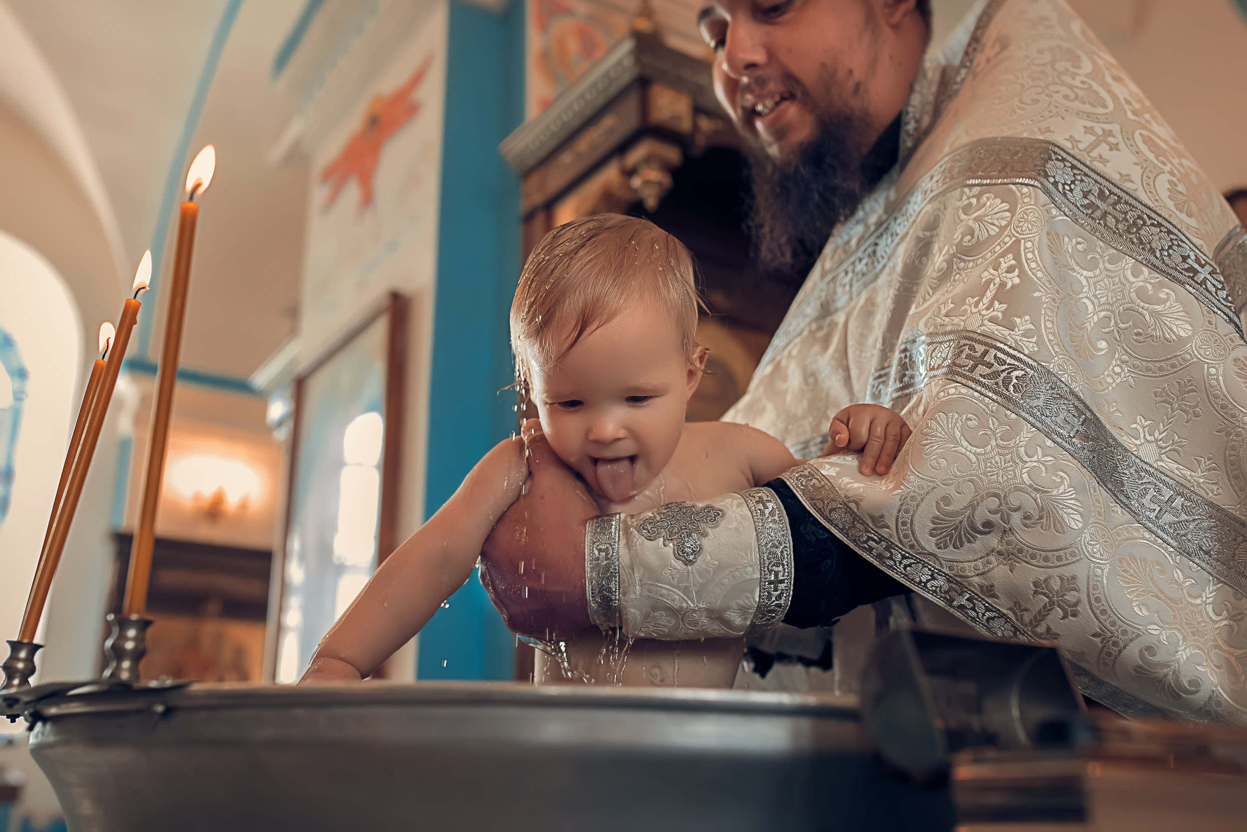 Крещение в Казанском храме с. Гремячее. Церковный фотограф Севастополь