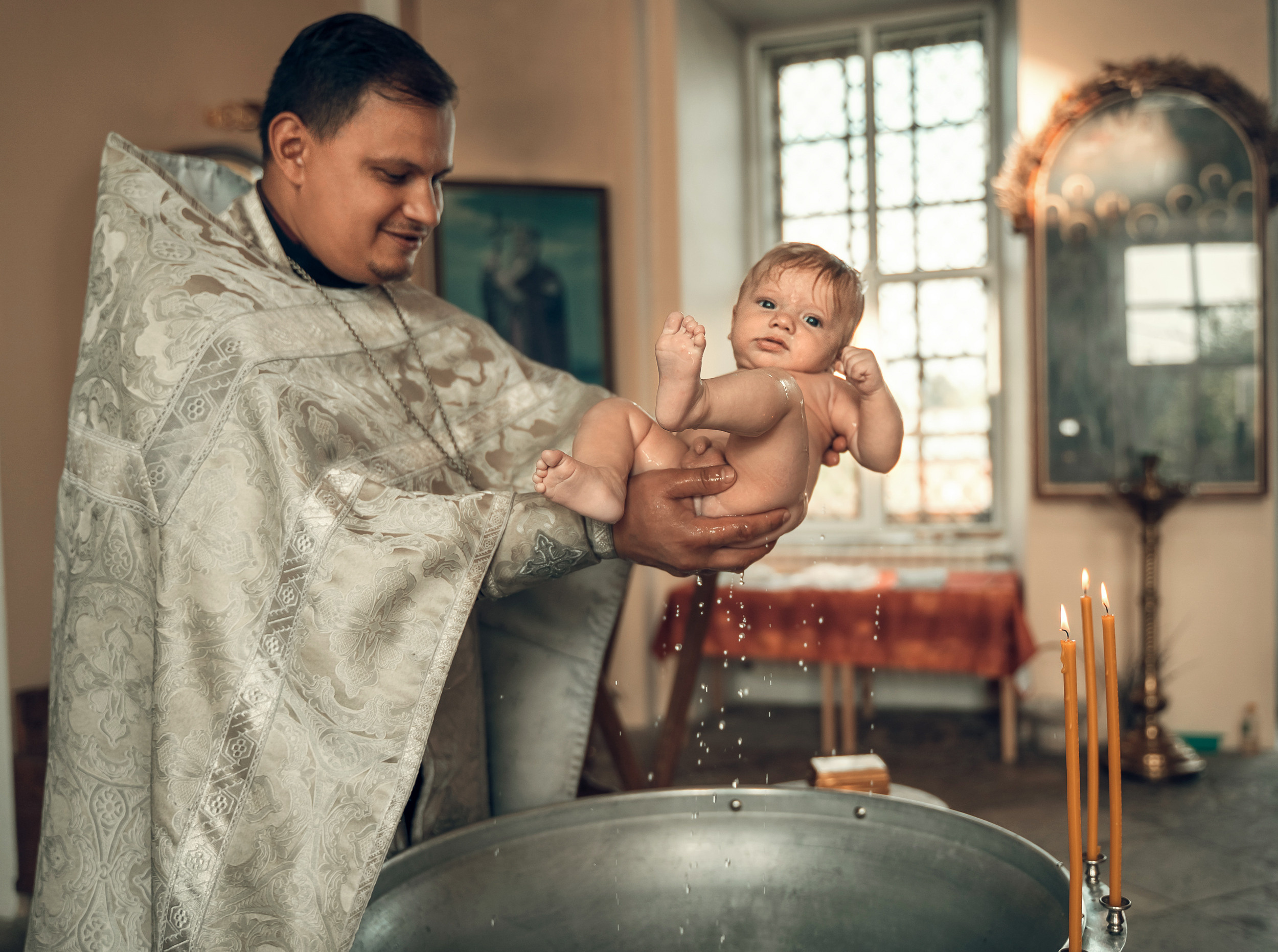 Крещение в Воскресенском соборе г. Венев. Церковный фотограф Севастополь