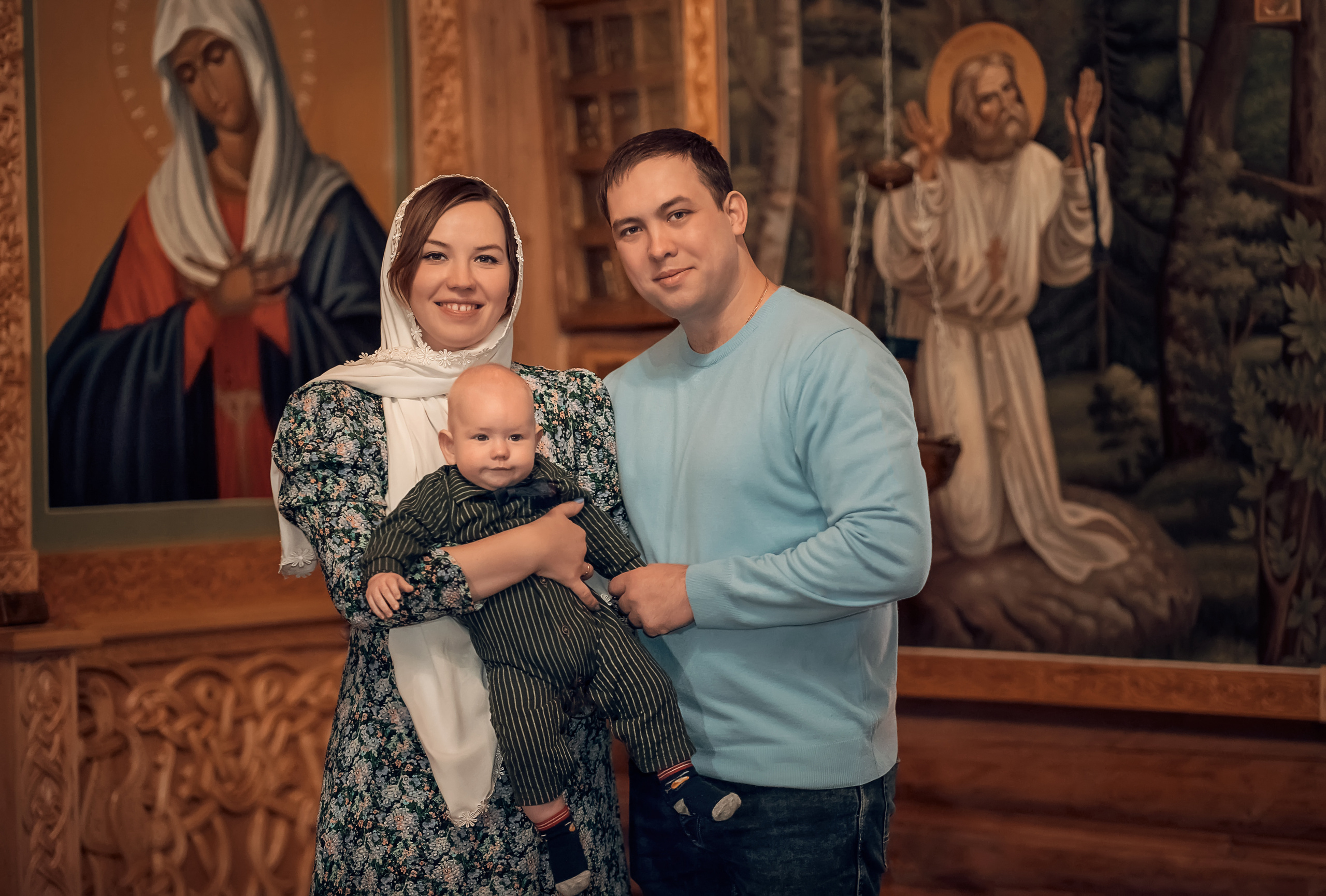 Крещение в храме Серафима Саровского с. Дедилово. Церковный фотограф Севастополь