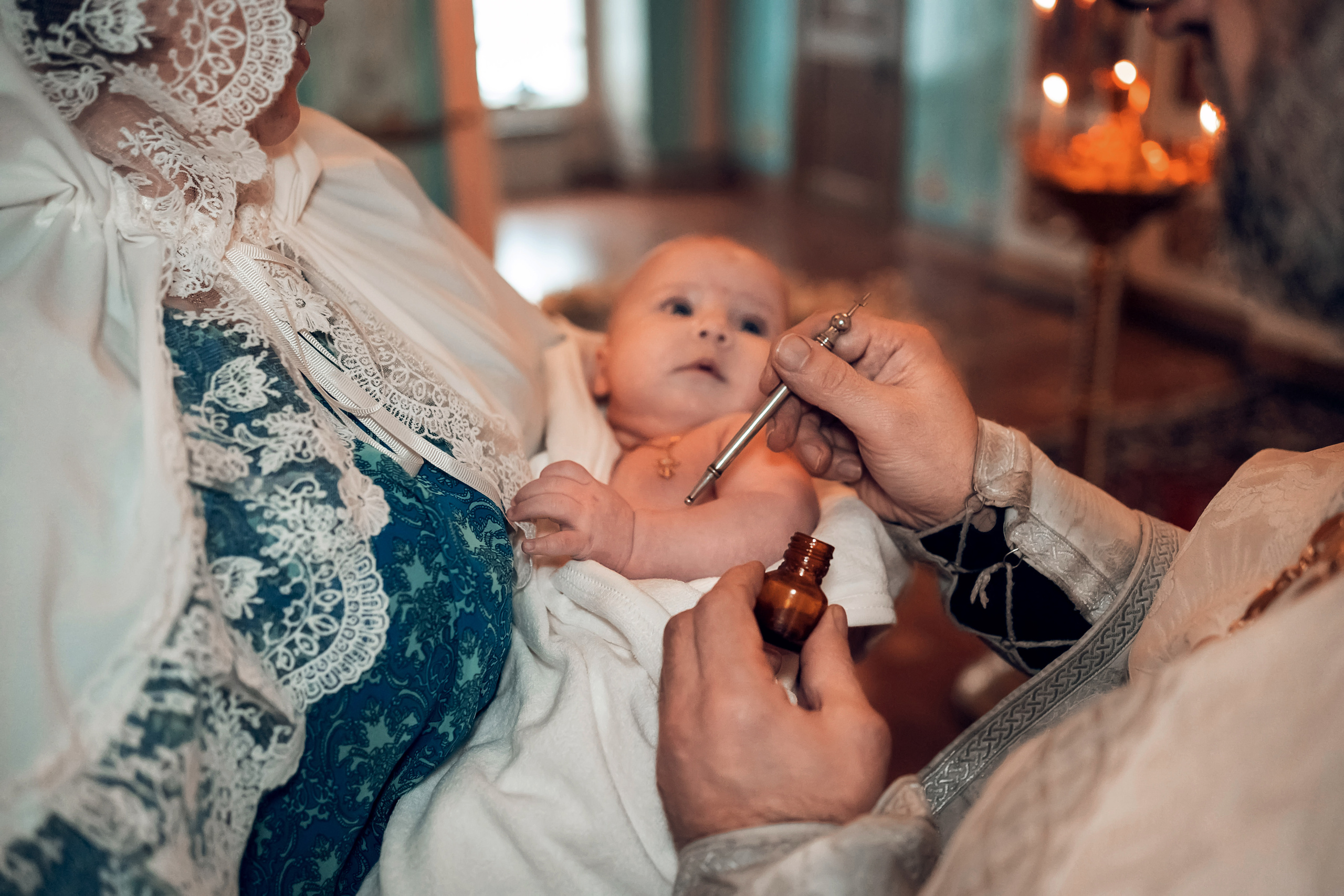 Крещение в Преображенском храме г. Донской. Церковный фотограф Севастополь
