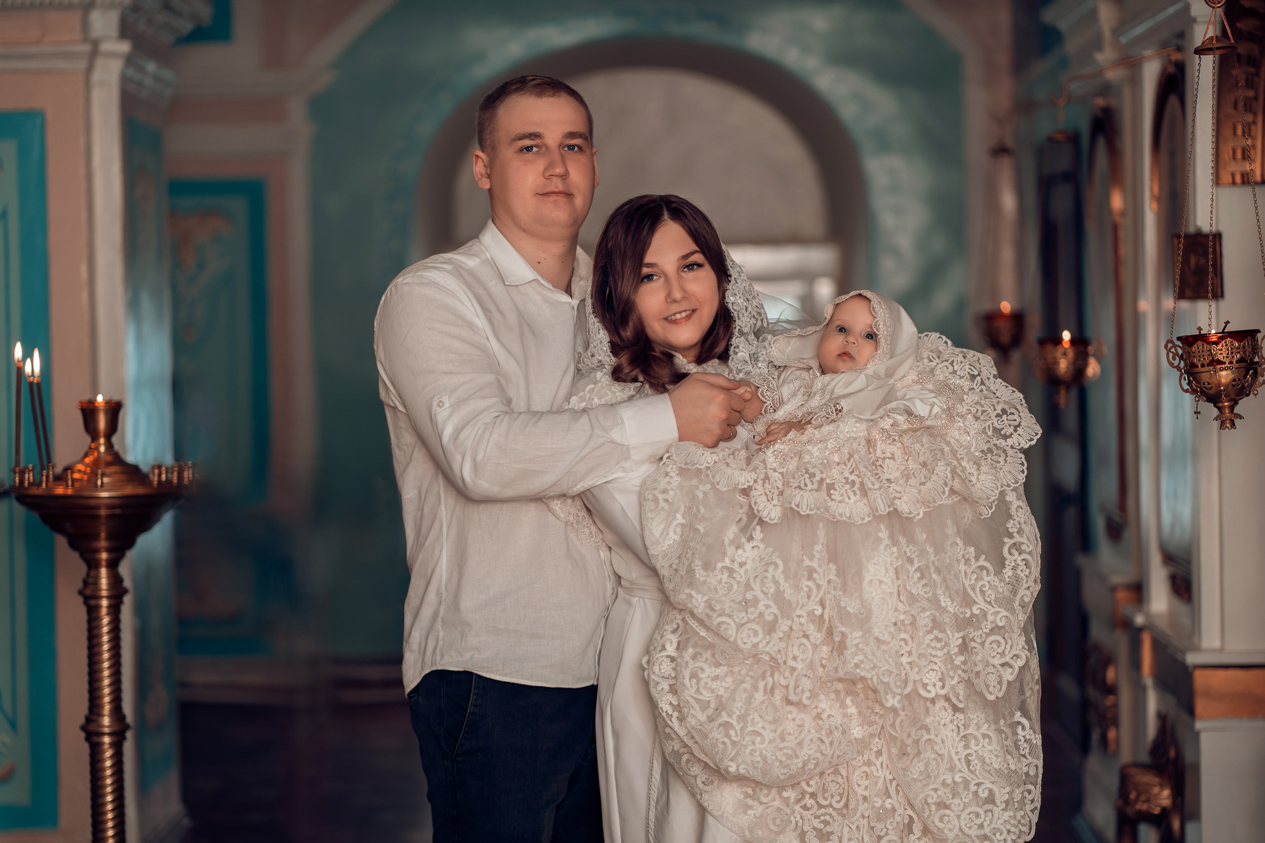 Крещение в Преображенском храме г. Донской. Церковный фотограф Севастополь