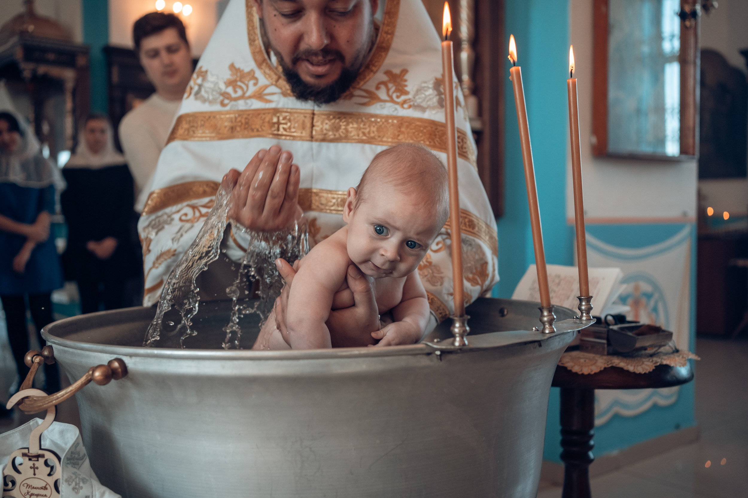 Крещение в Свято-Казанском храме с. Гремячее. Церковный фотограф Севастополь