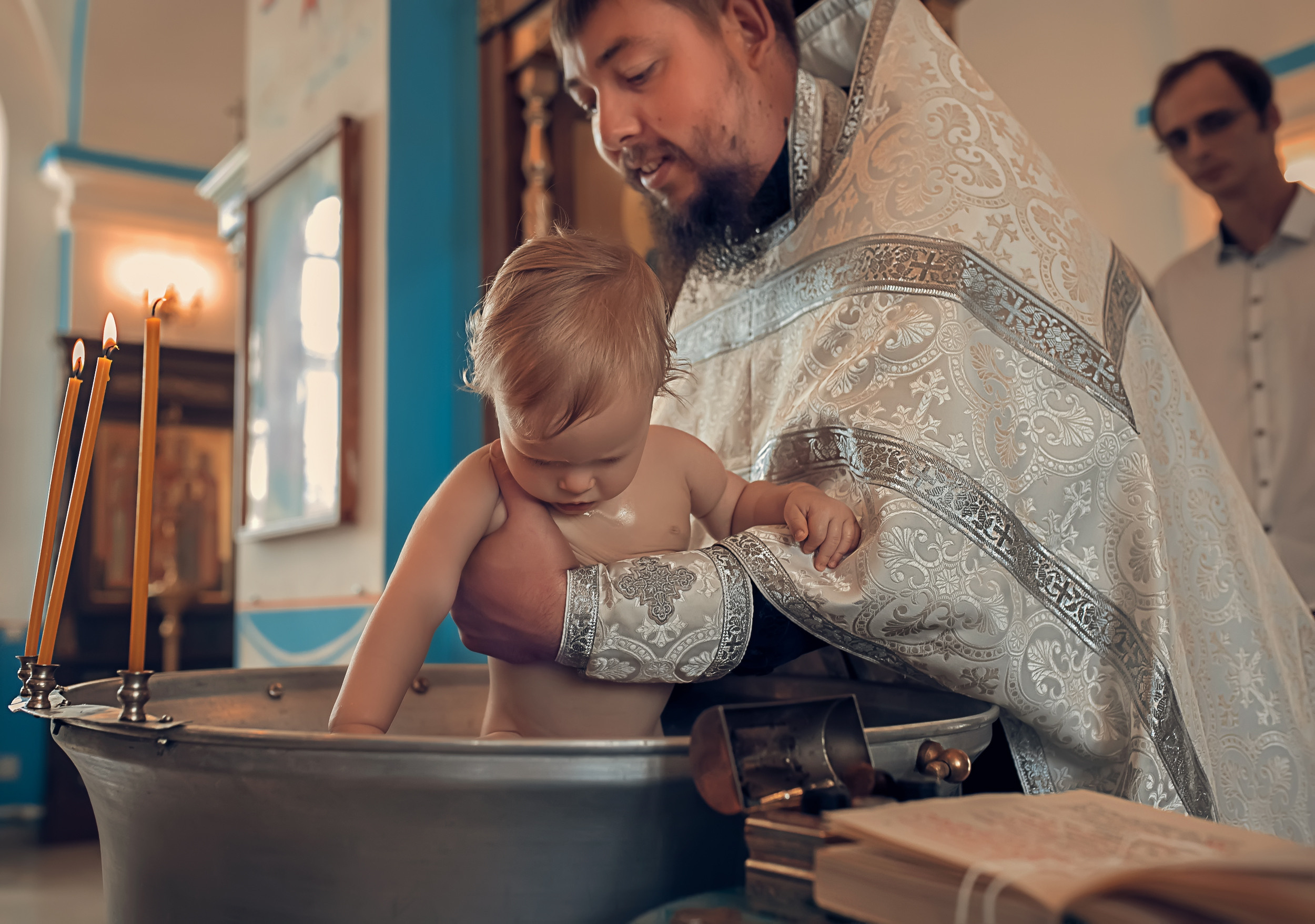 Крещение в Казанском храме с. Гремячее. Церковный фотограф Севастополь