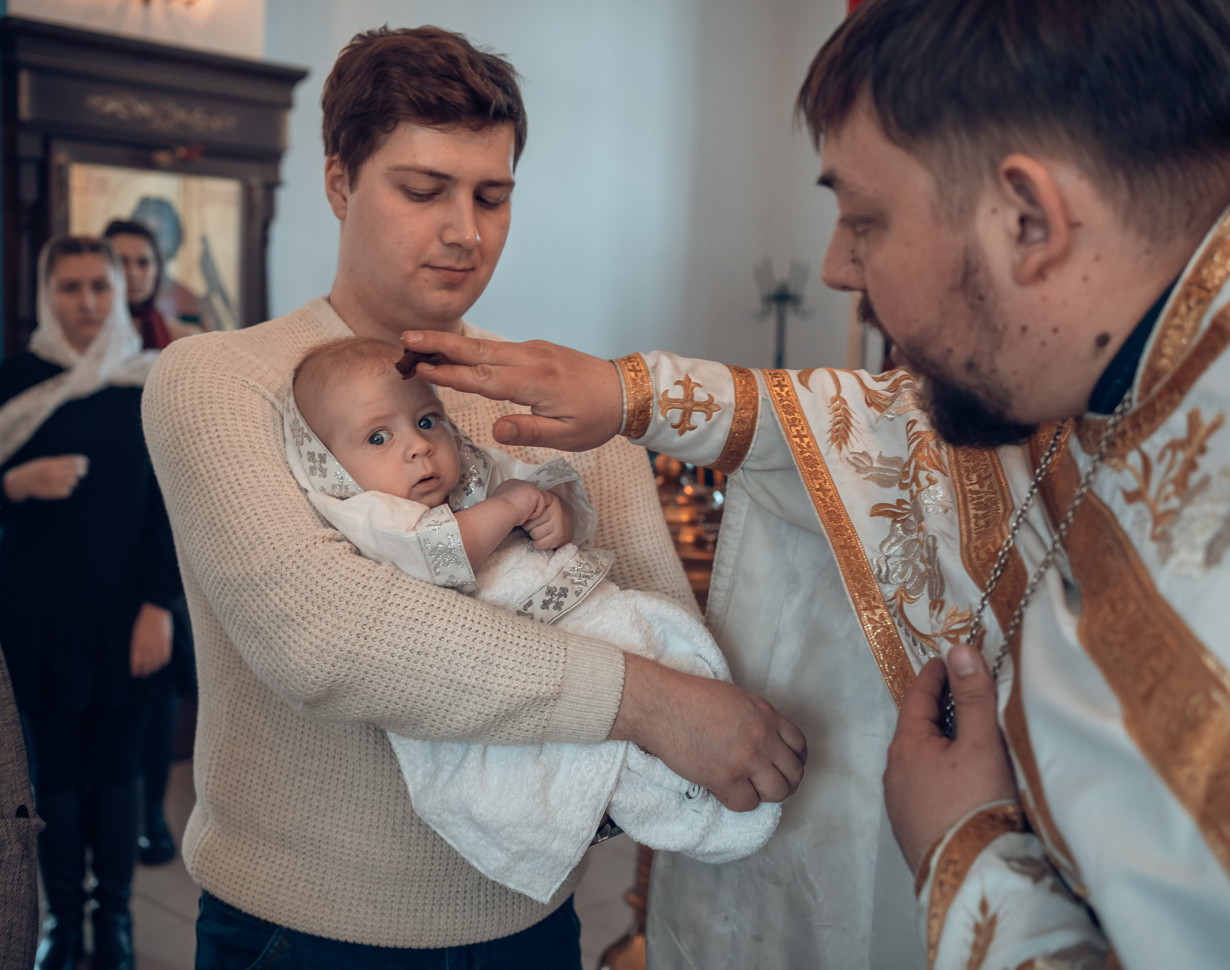 Крещение в Свято-Казанском храме с. Гремячее. Церковный фотограф Севастополь