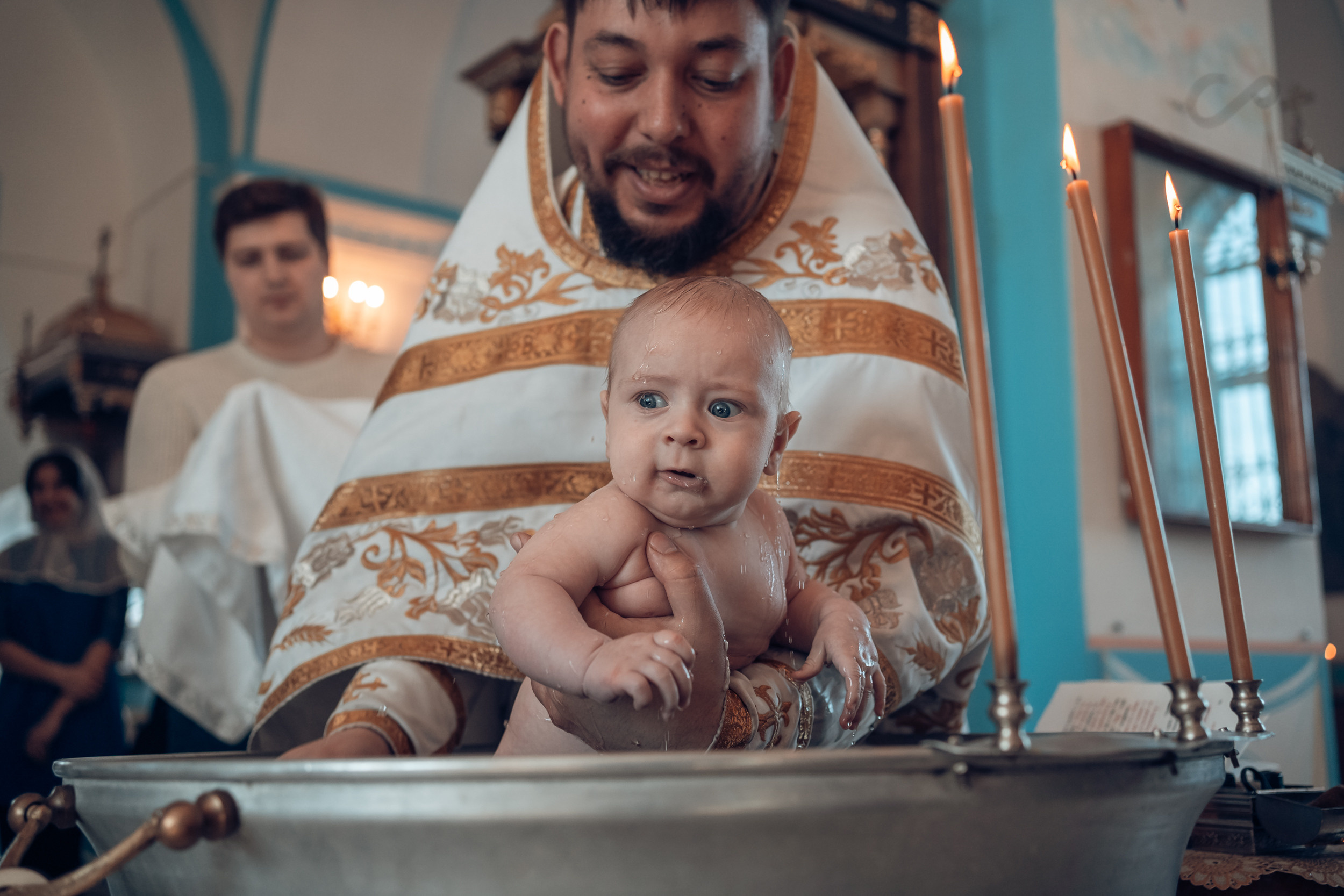 Крещение в Свято-Казанском храме с. Гремячее. Церковный фотограф Севастополь