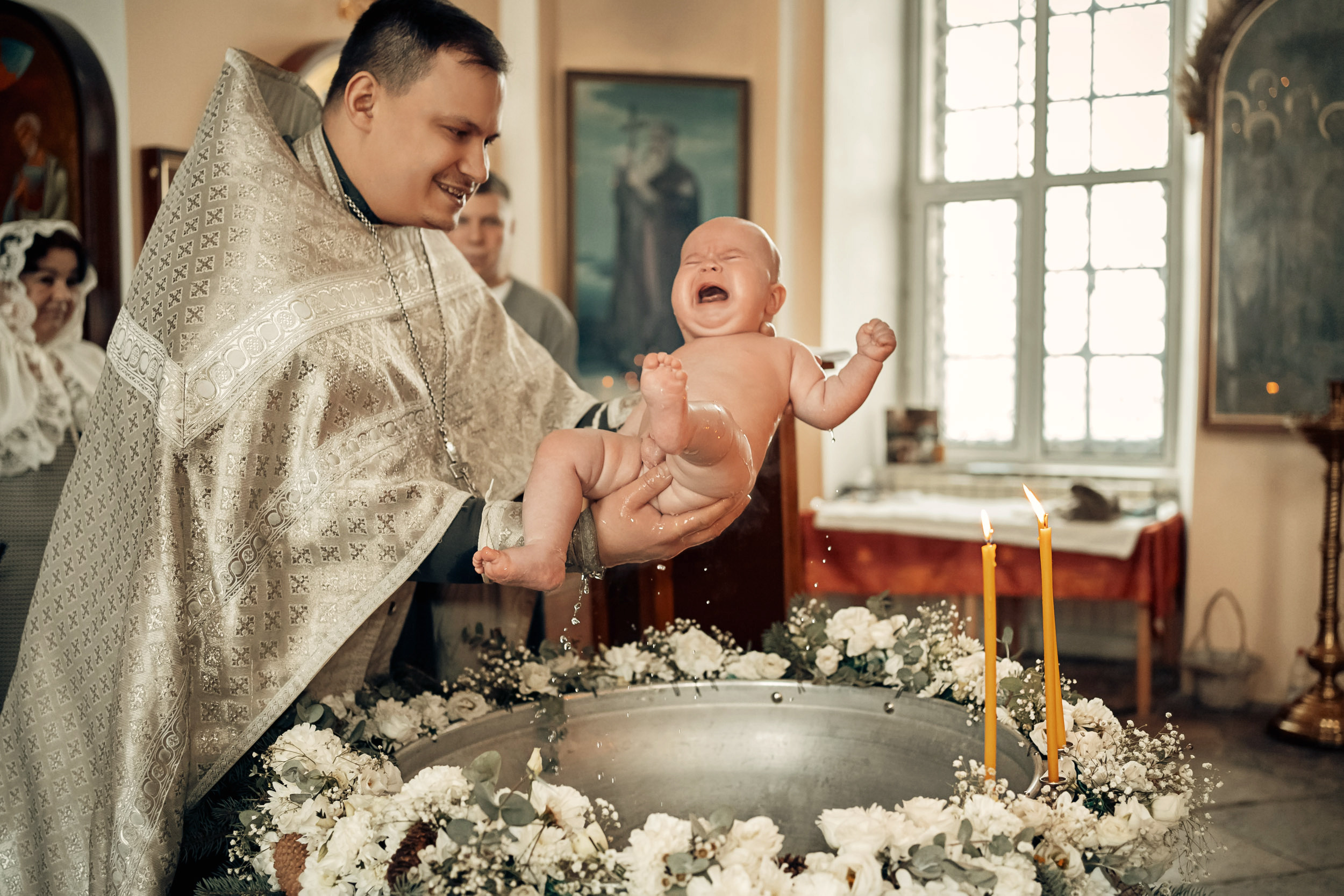 Крещение в Воскресенском храме г. Венев. Церковный фотограф Севастополь