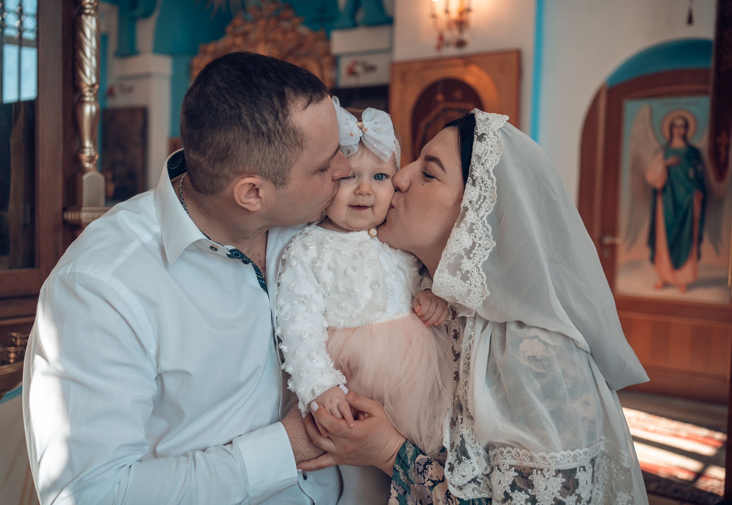 Крещение в Свято-Казанском храме с. Гремячее. Церковный фотограф Севастополь