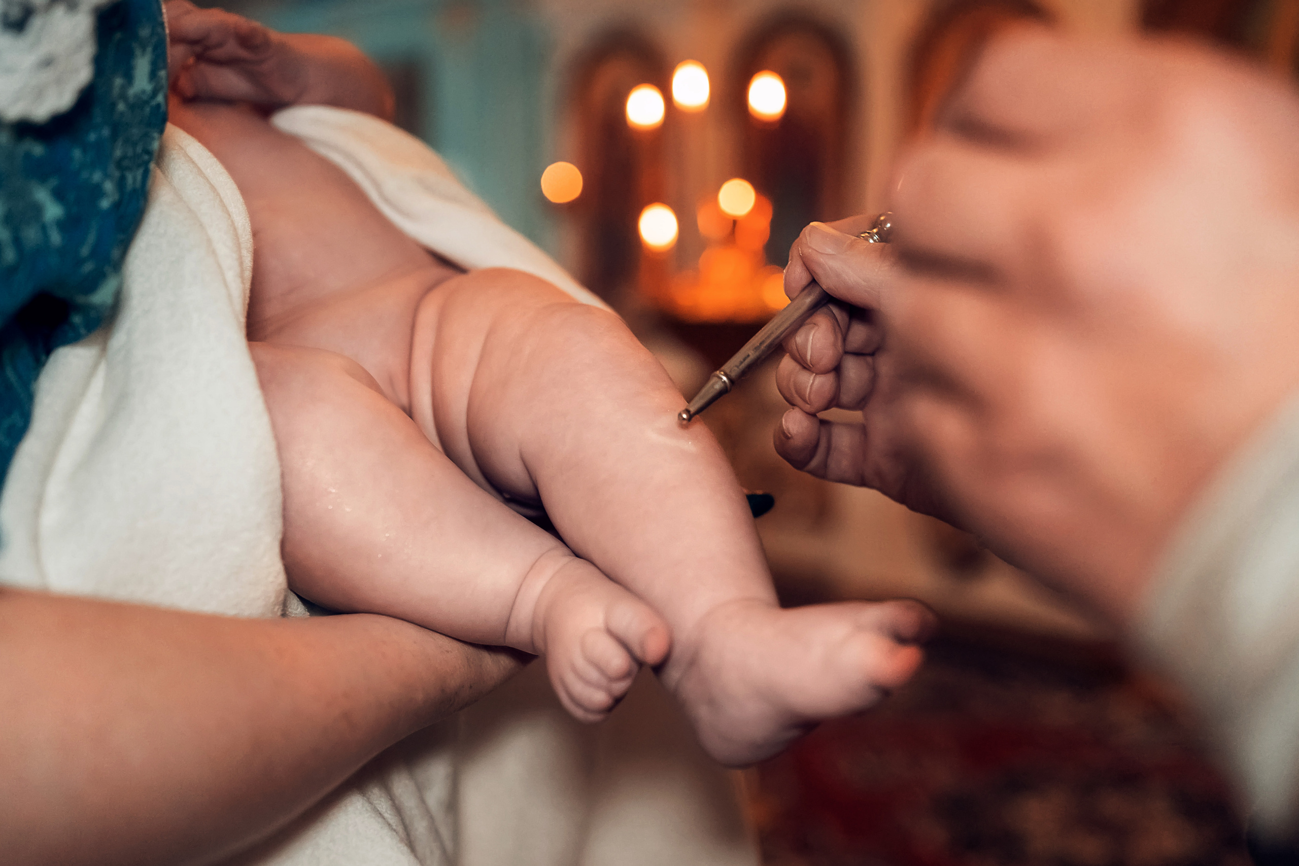 Крещение в Преображенском храме г. Донской. Церковный фотограф Севастополь
