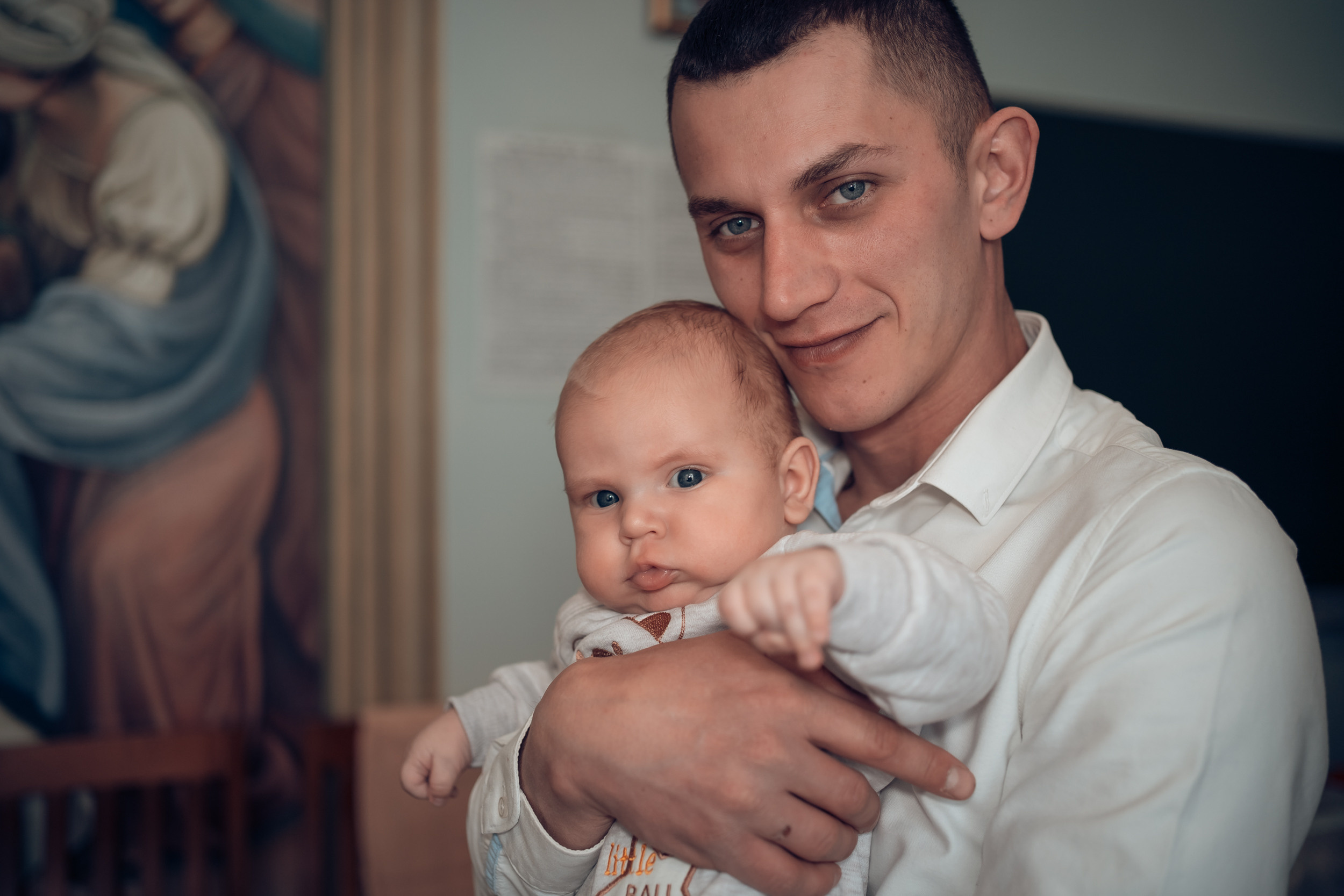 Крещение в церкви Всех Скорбящих радости г. Щекино. Церковный фотограф Севастополь